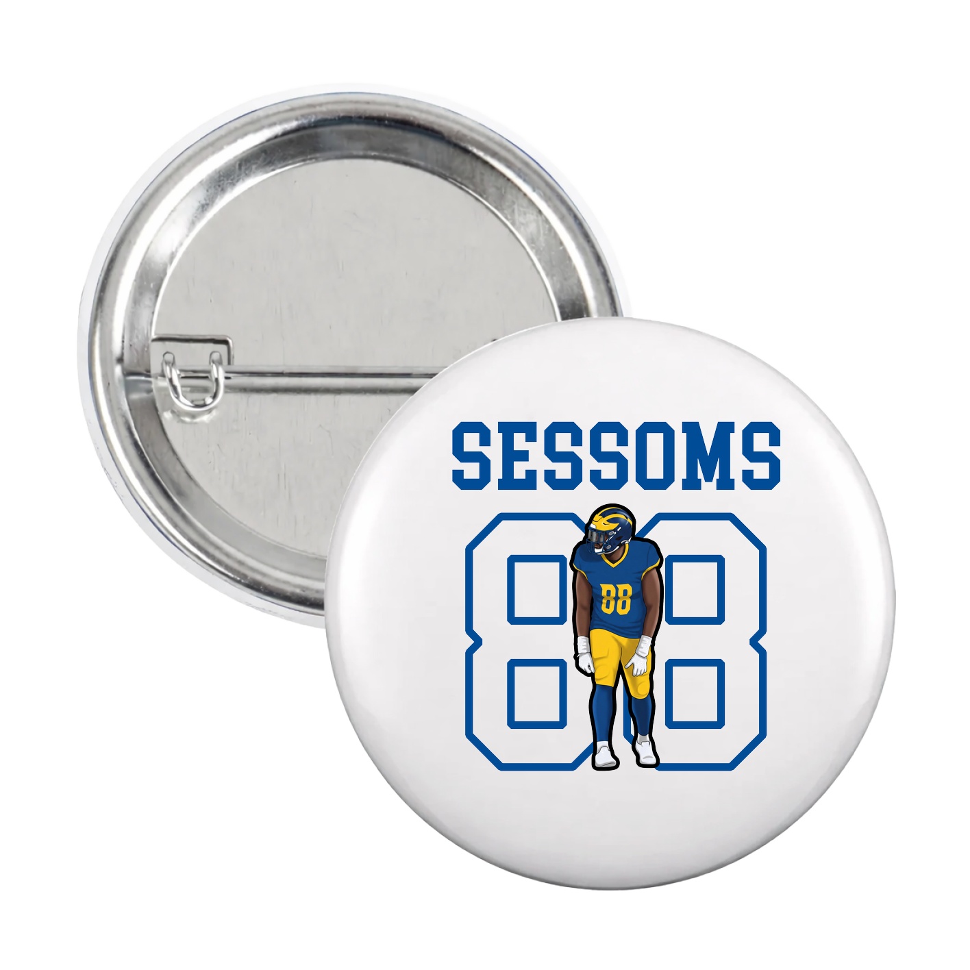Game Day Button — Shirsey in White