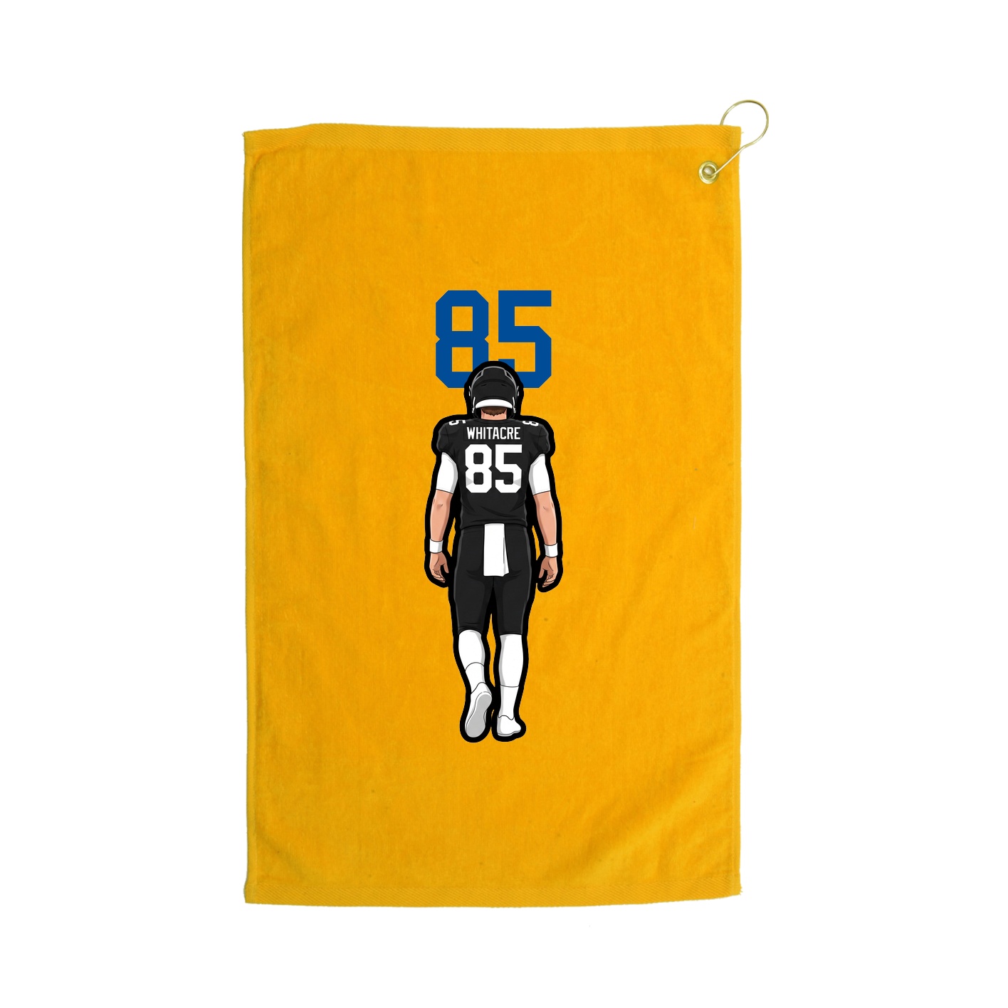 Golf Towel — Number Top in Gold