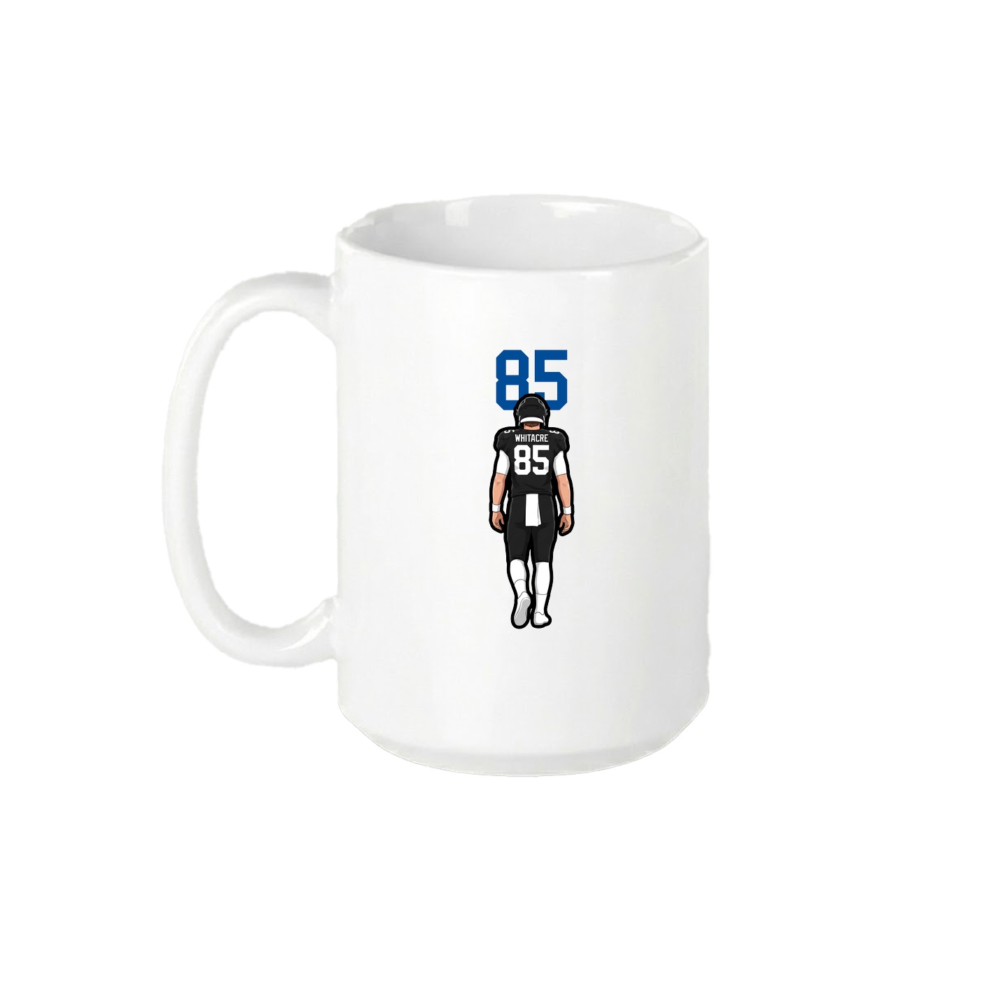 15oz Coffee Mug — Number Top in White
