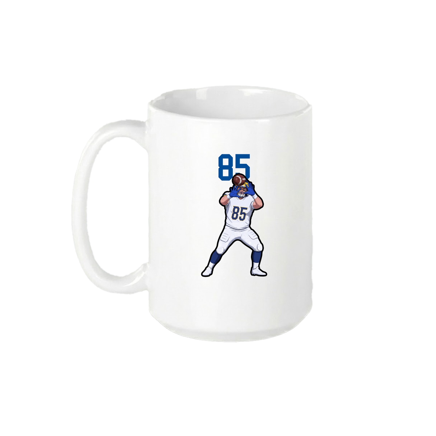 15oz Coffee Mug — Number Top in White