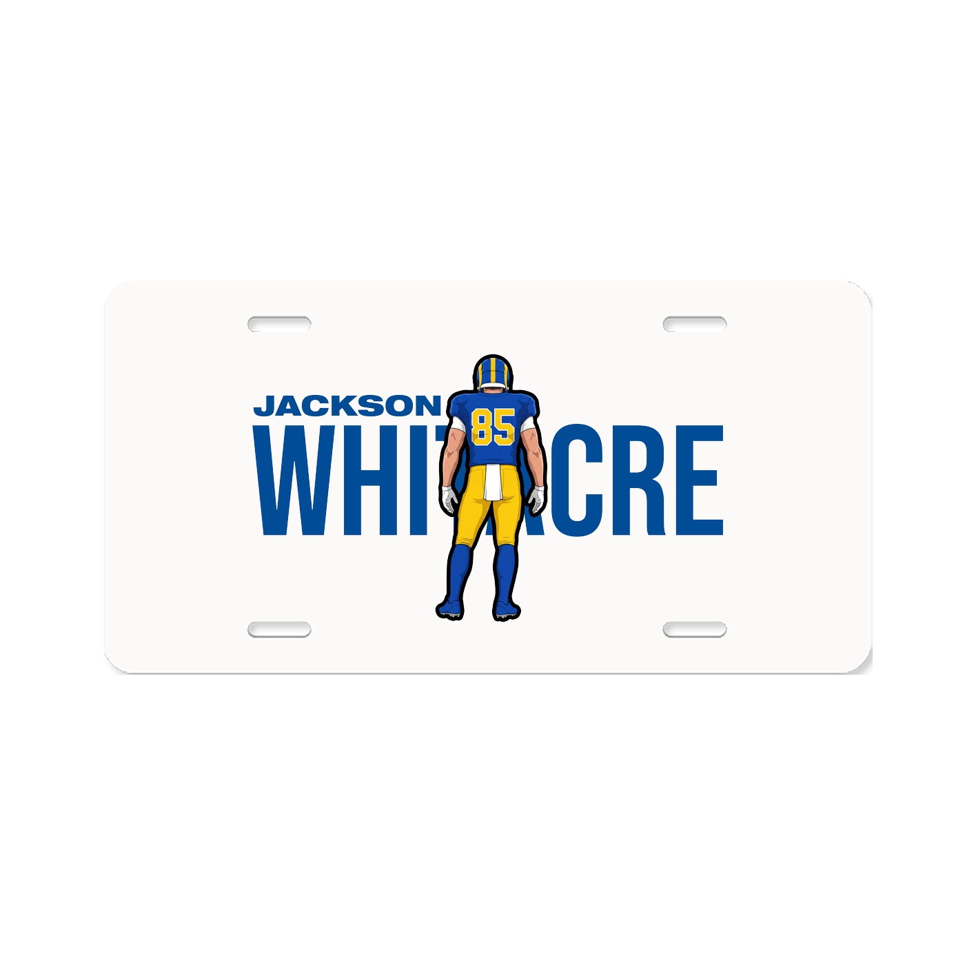 License Plate — Player Name in Classic