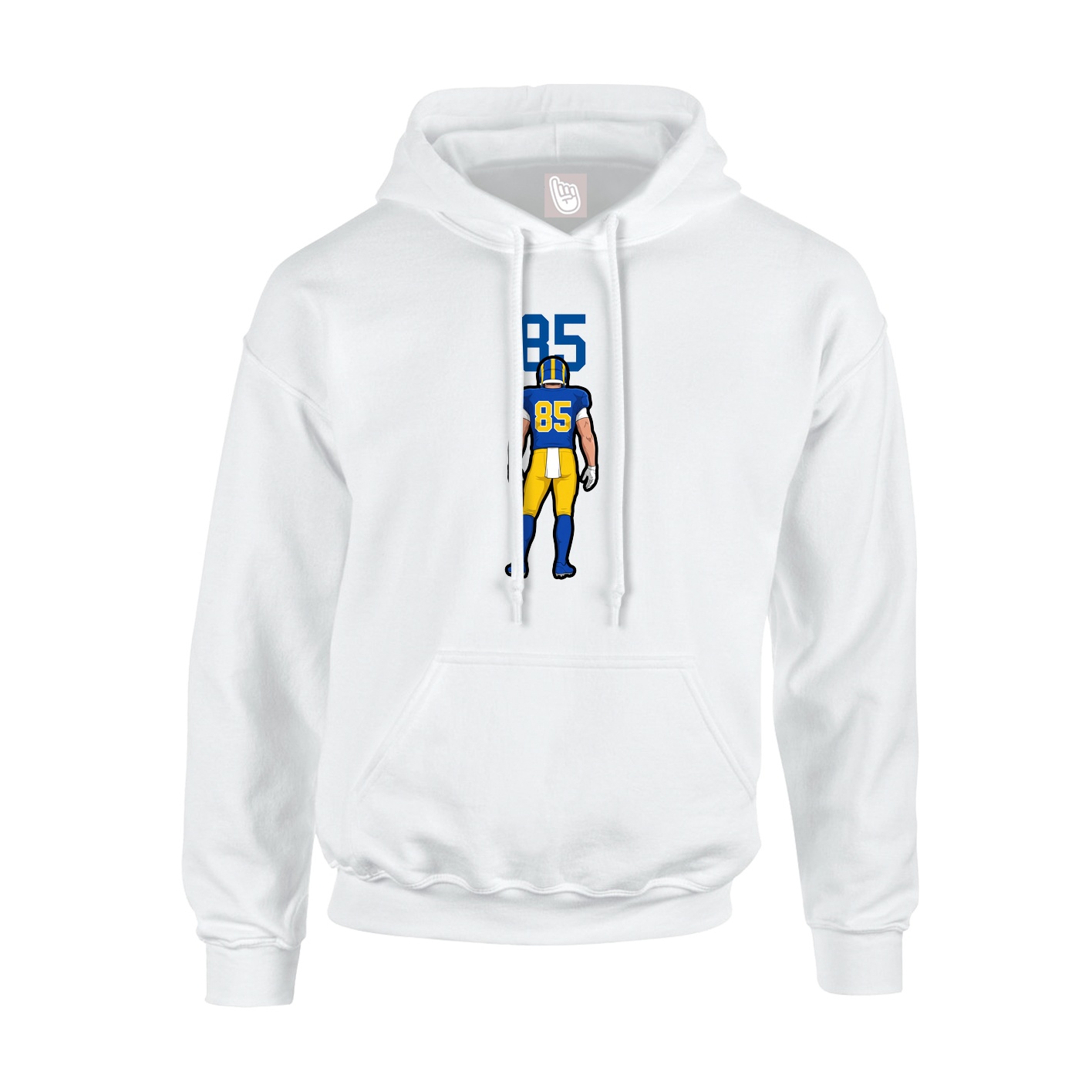 Hoodie — Number Top in White