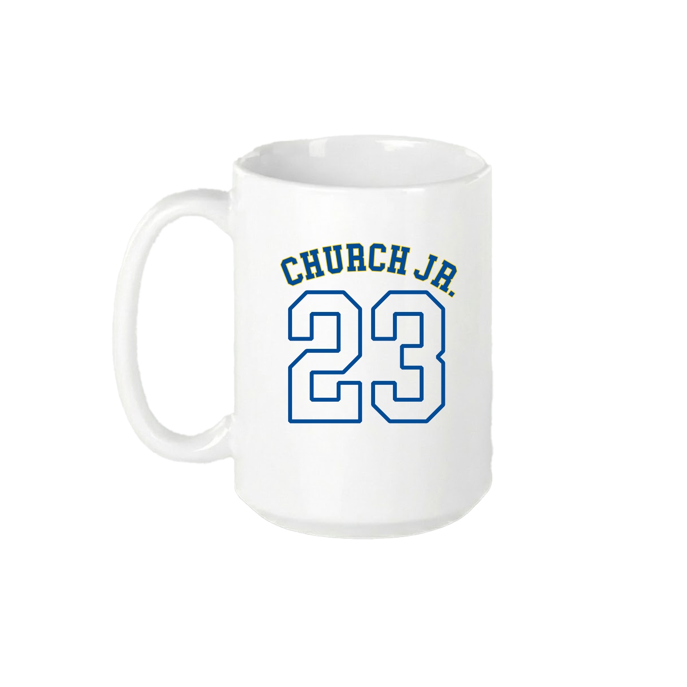 15oz Coffee Mug — Shirsey Arch in White