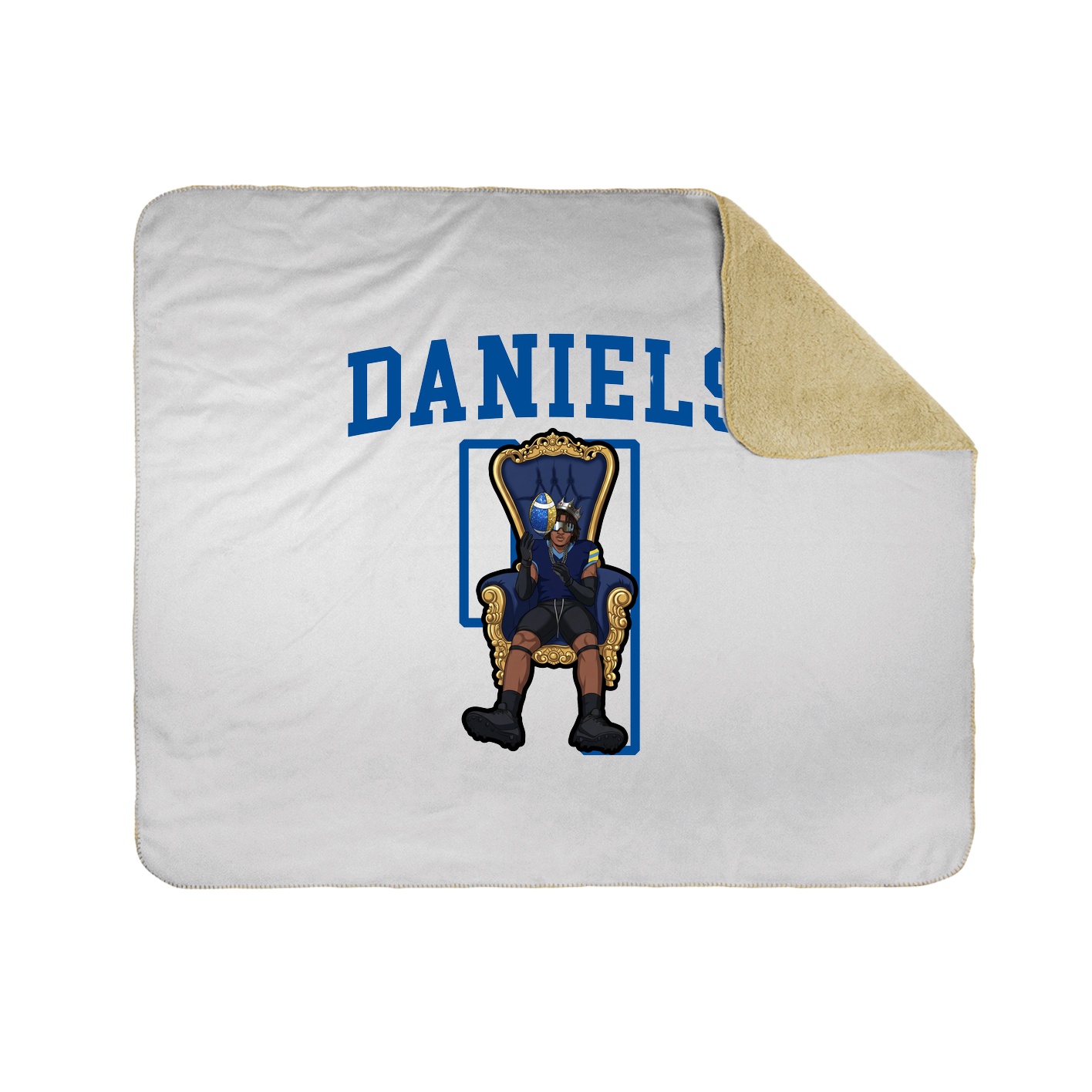 50x60 Sherpa Lined Throw Blanket