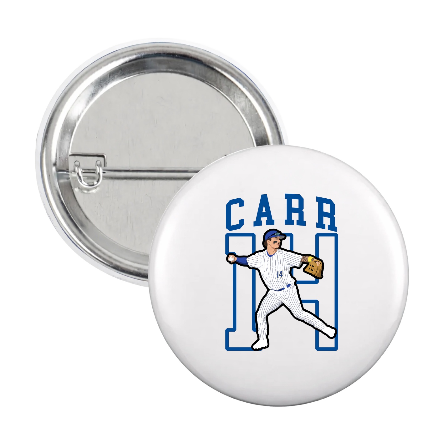 Game Day Button — Shirsey in White