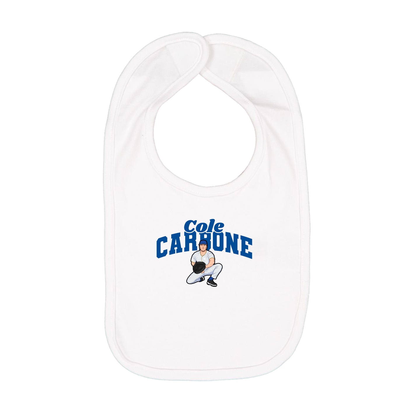 Infant Bib — Signature Arch in White