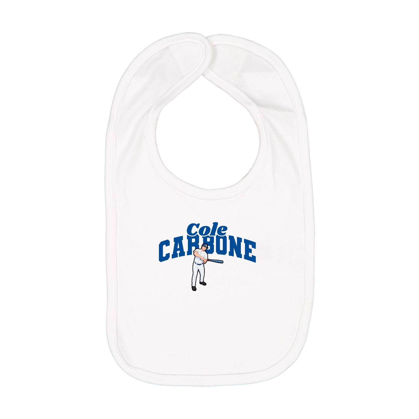 Infant Bib — Signature Arch in White