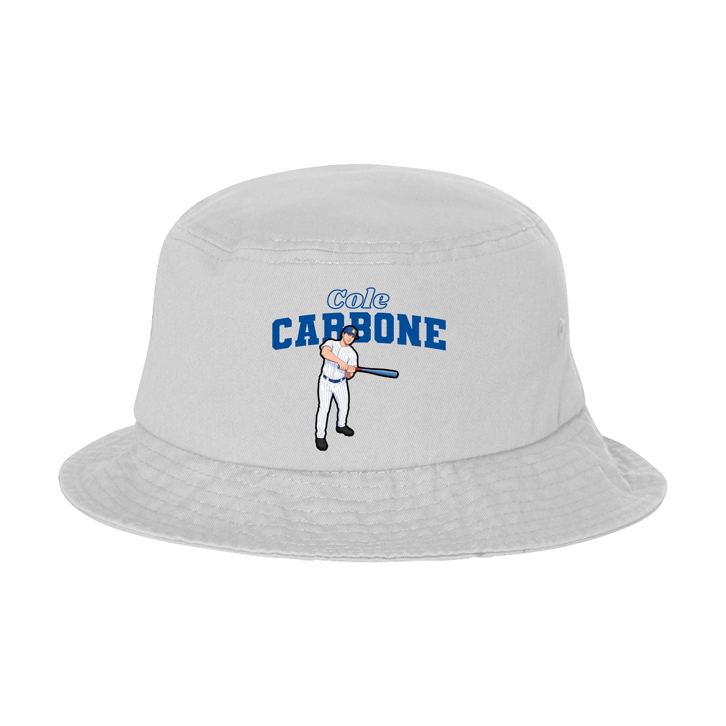 Bucket Cap — Name Arch in White