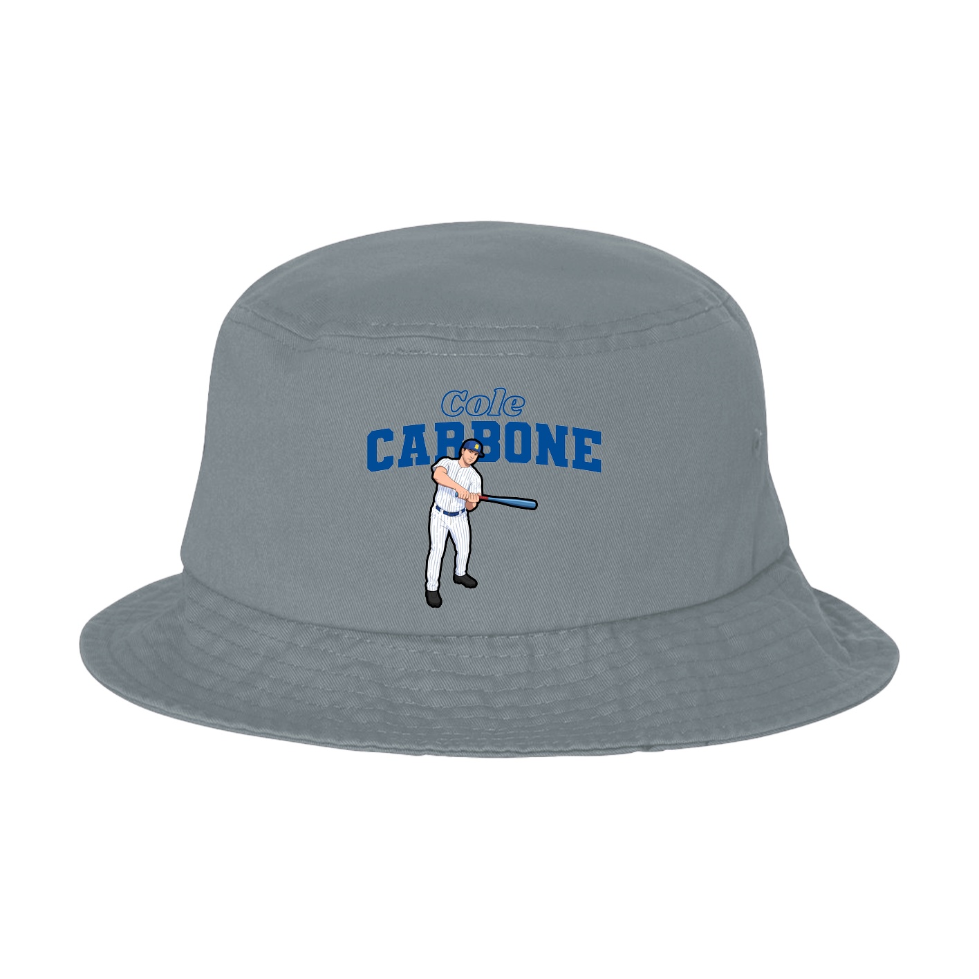 Bucket Cap — Name Arch in Grey