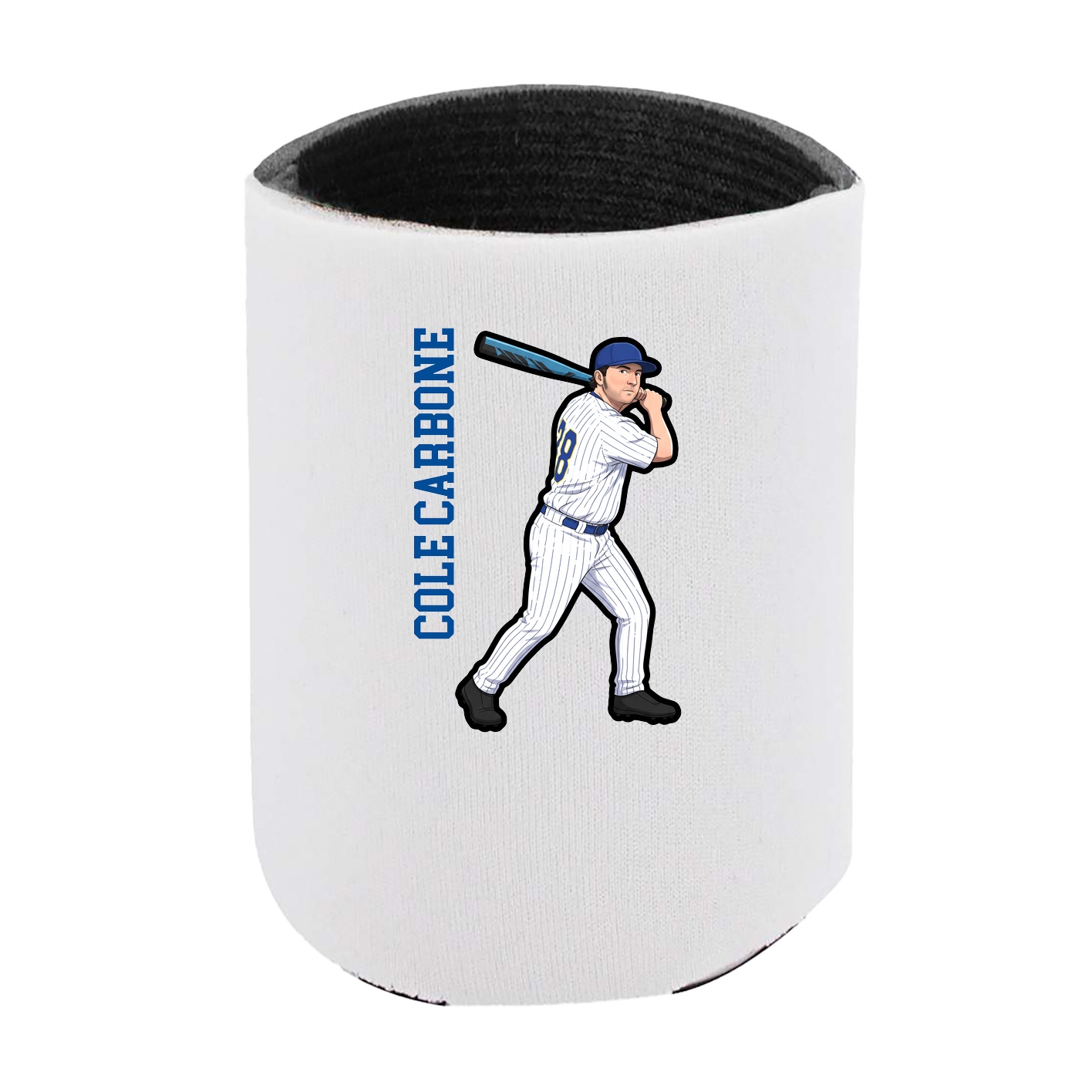 Can Holder — Name Vertical in White