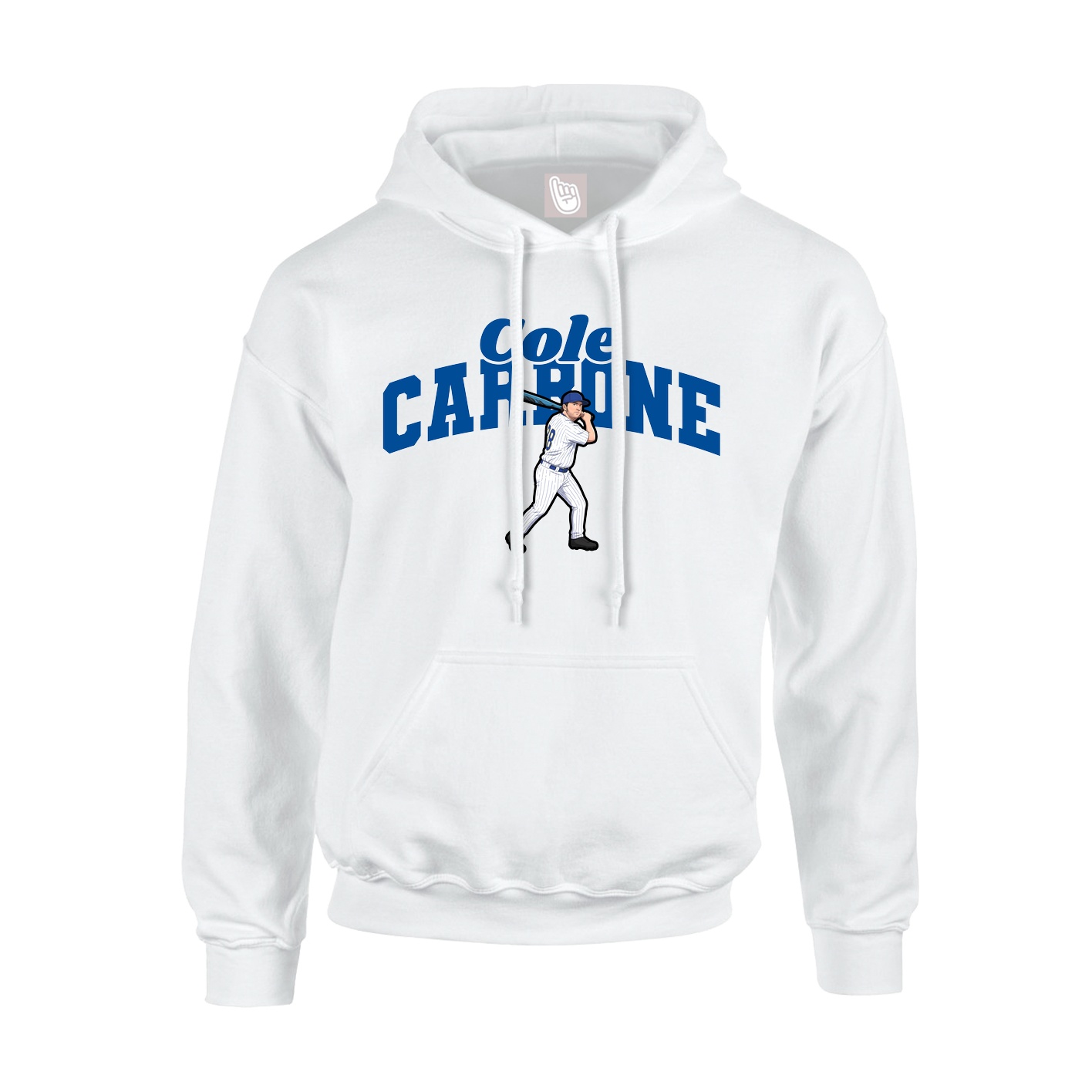Youth Hoodie — Signature Arch in White