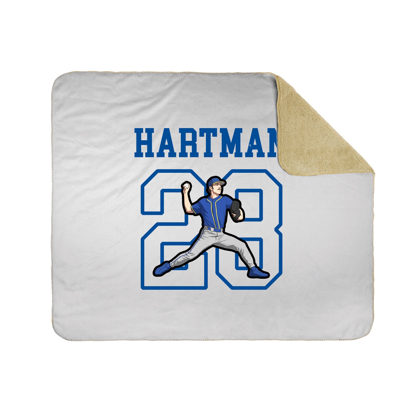 Throw Blanket — Shirsey in White