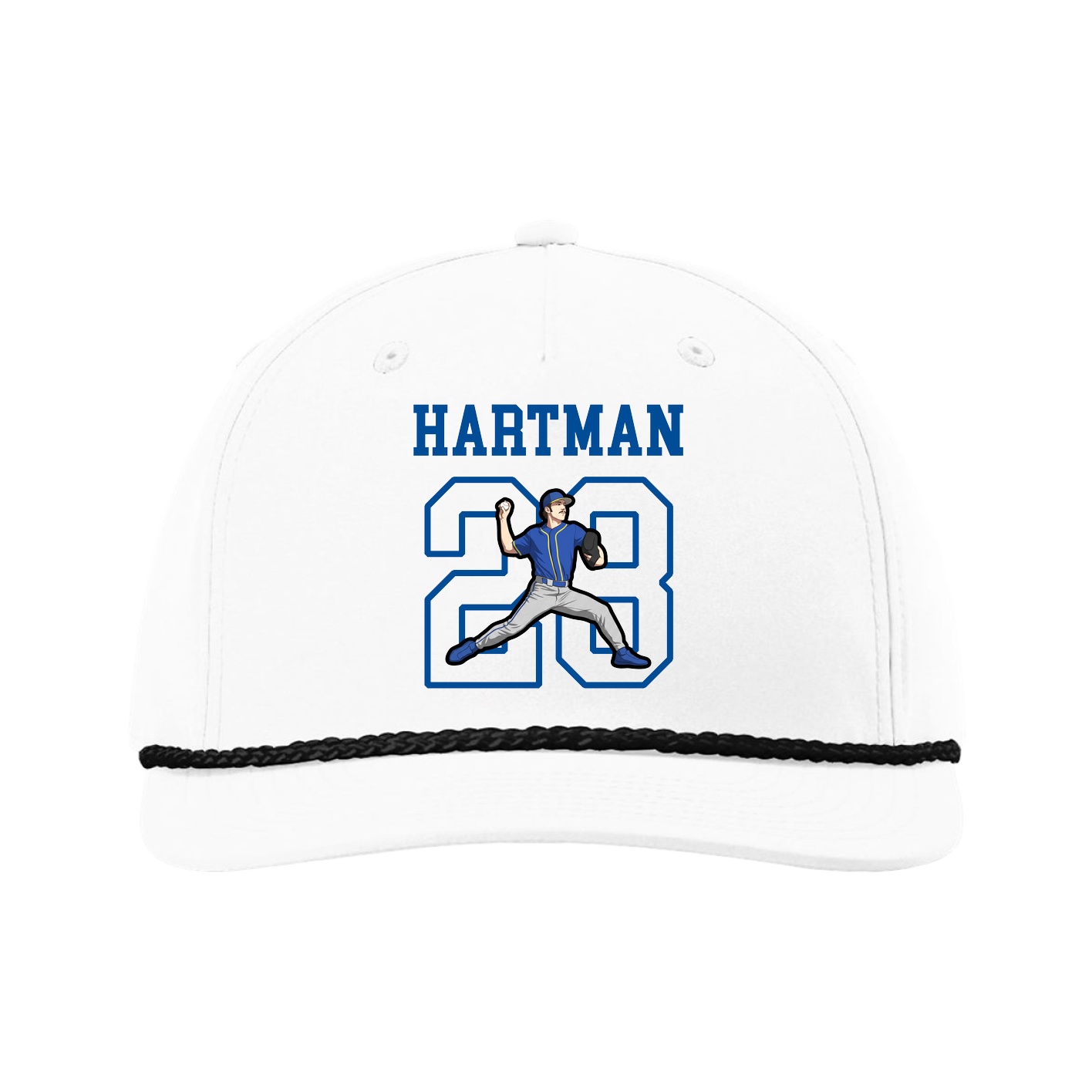 Five-Panel Classic Rope Cap — Shirsey in White