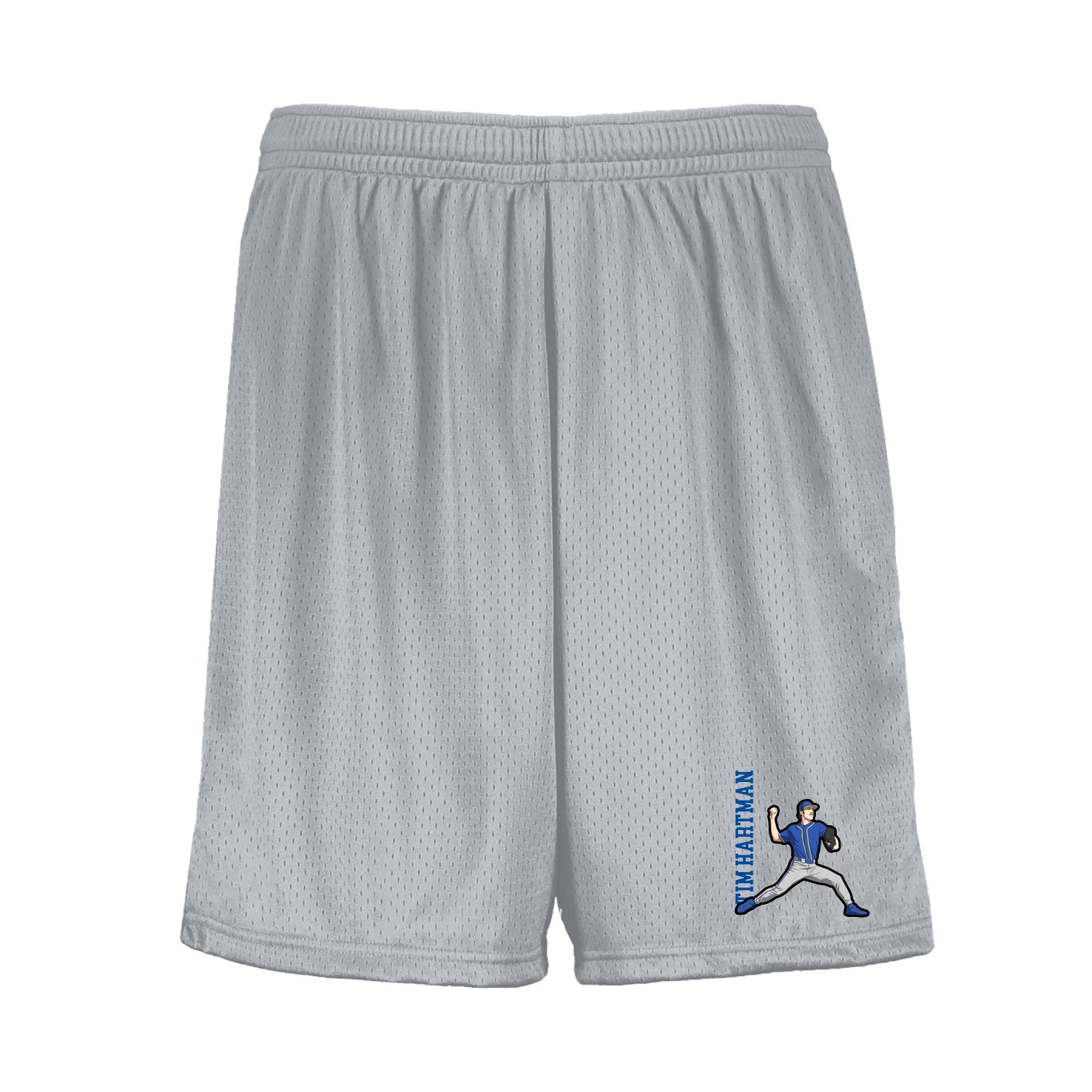 Shorts — Name Vertical in Silver