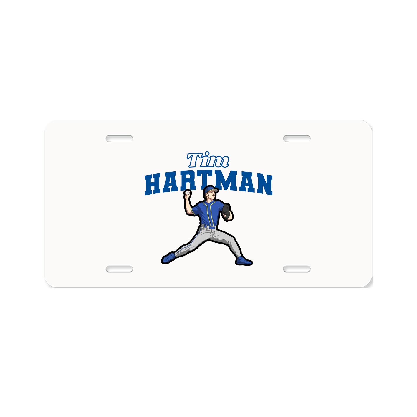 License Plate — Name Arch in Classic