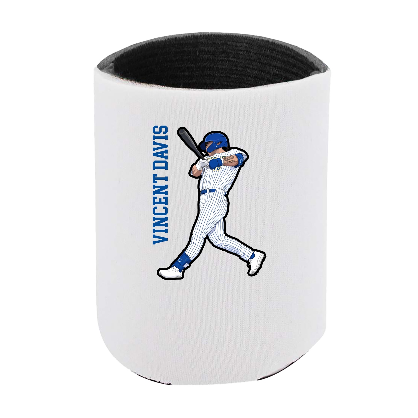 Can Holder — Name Vertical in White