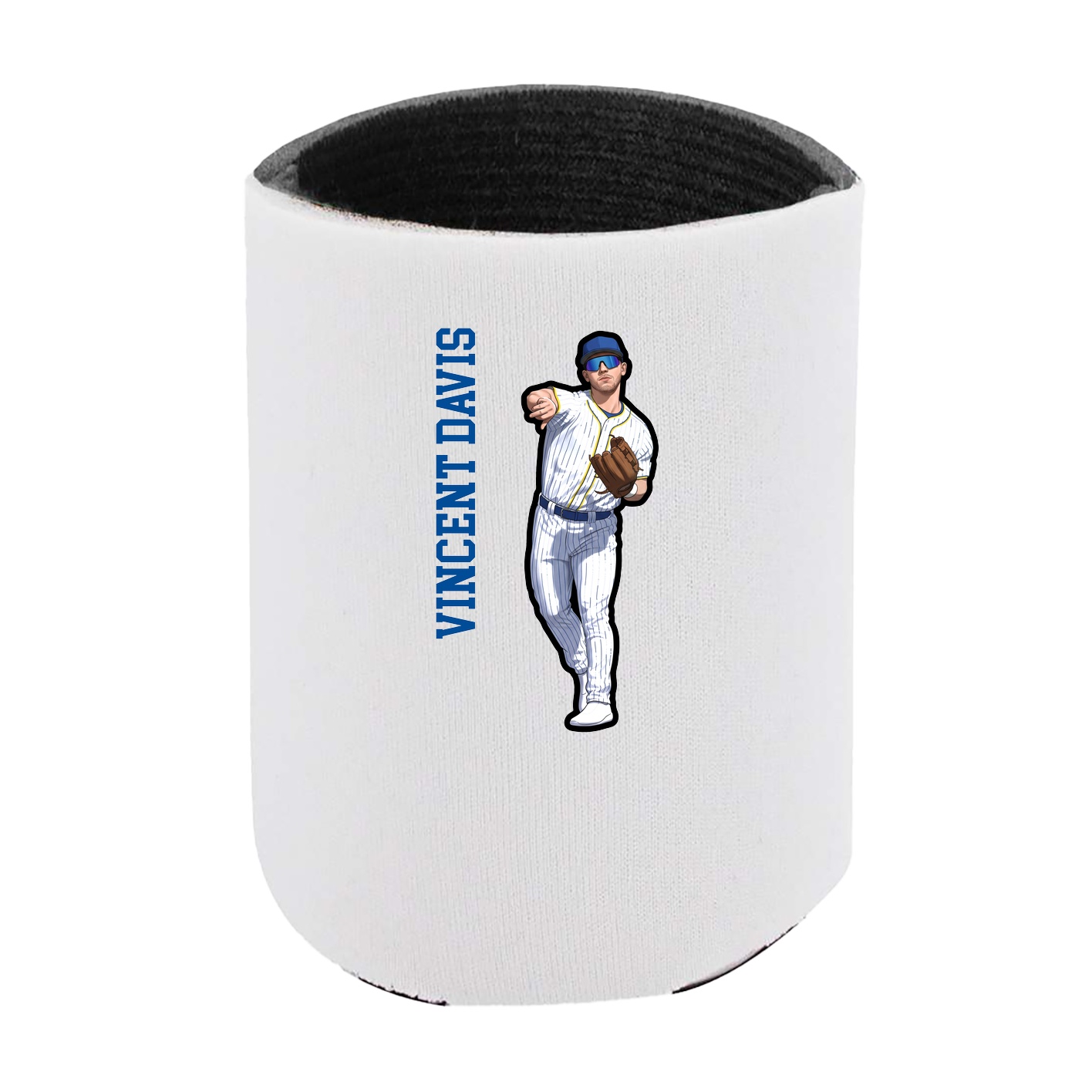 Can Holder — Name Vertical in White