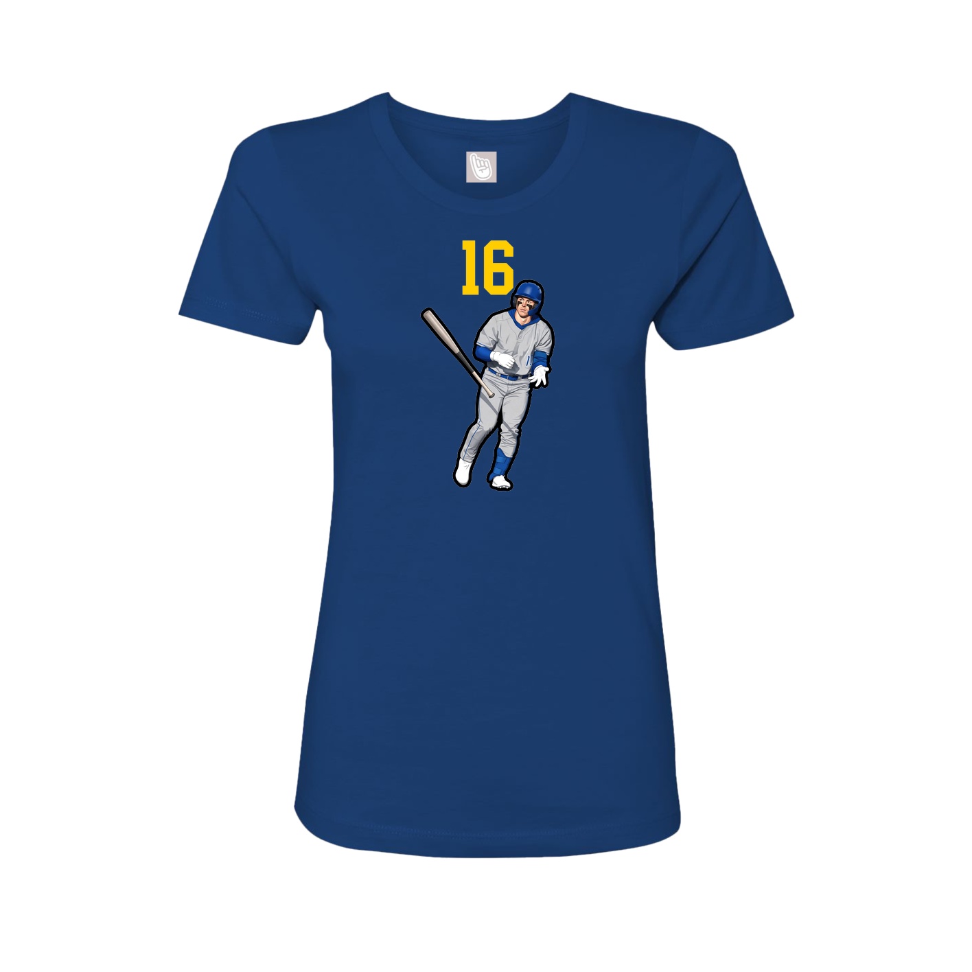 Womens Tee — Number Top in Royal
