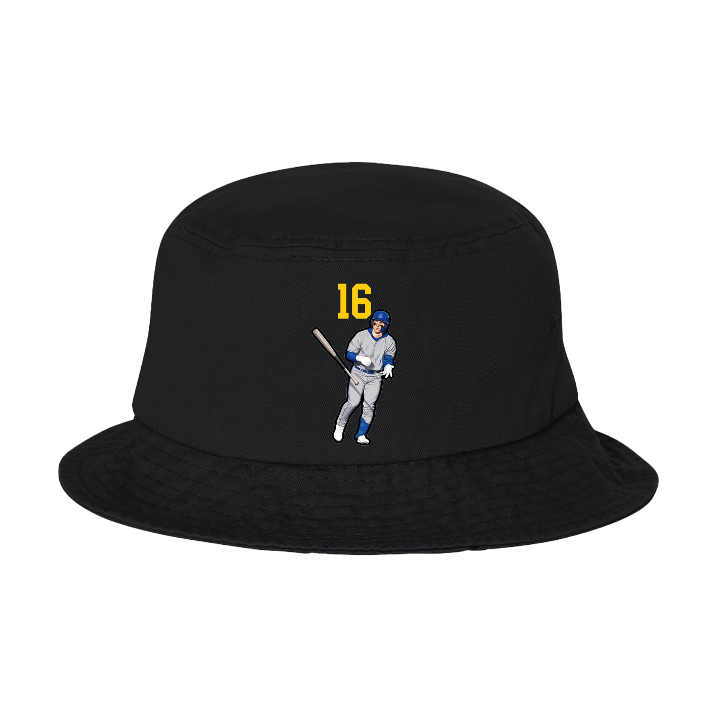 Bucket Cap — Number Top in Black