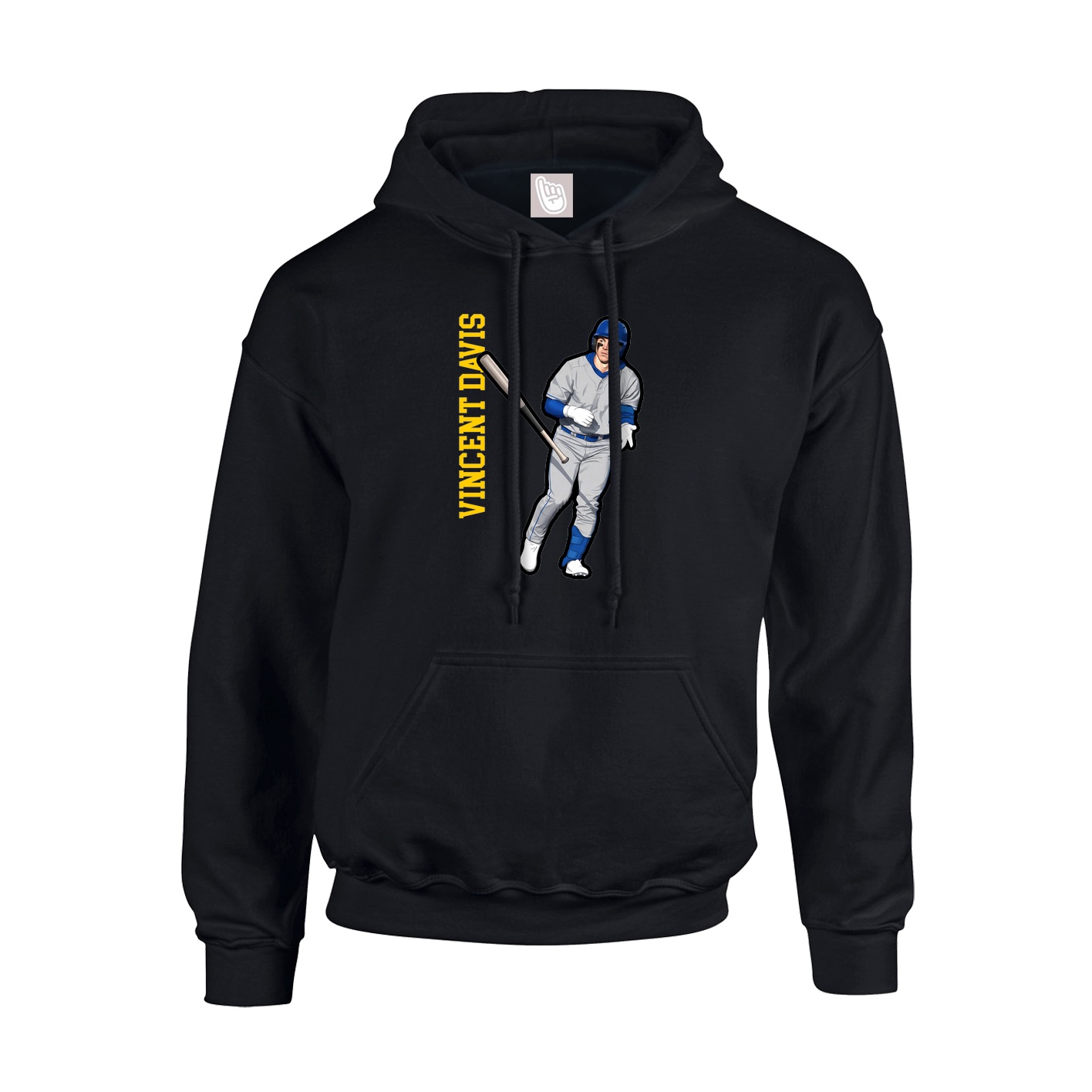 Youth Hoodie — Name Vertical in Black
