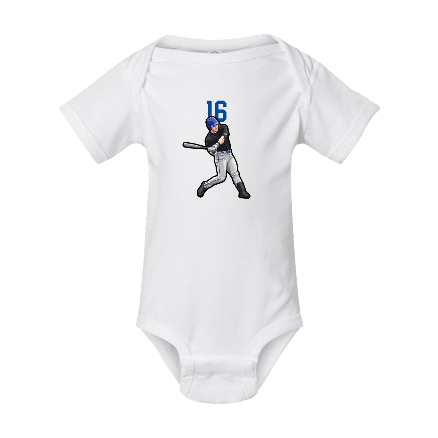 Baby Onesie — Number Top in White