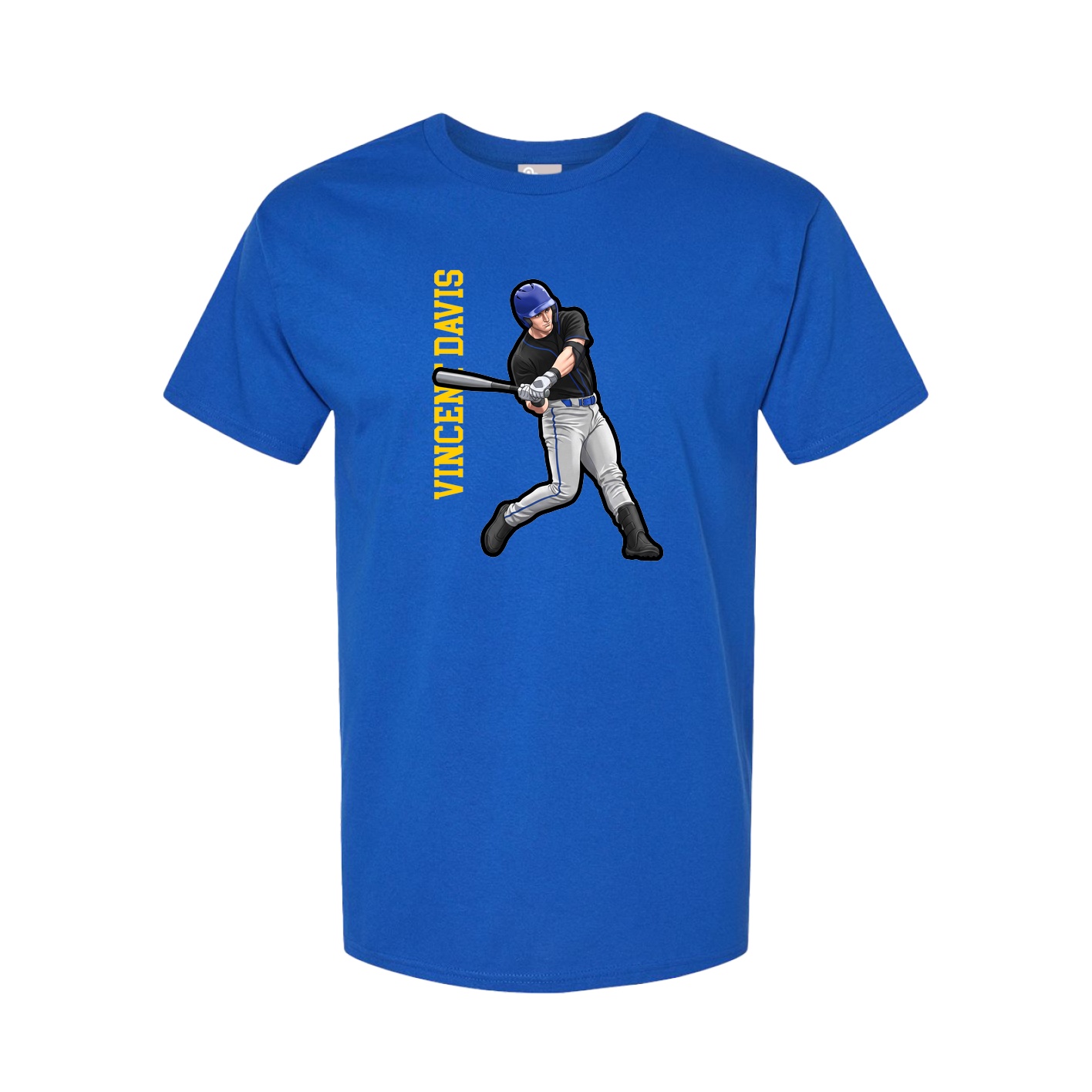 Tee — Name Vertical in Royal