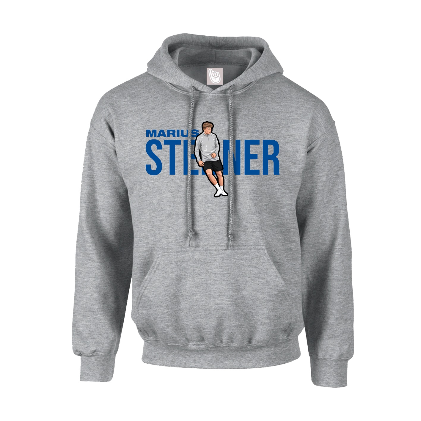Hoodie — Player Name in Grey