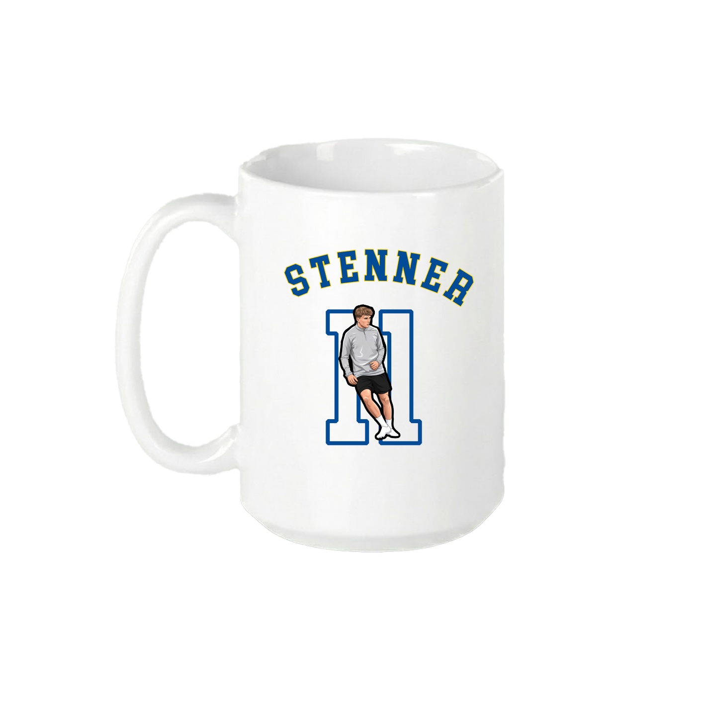 15oz Coffee Mug — Shirsey Arch in White