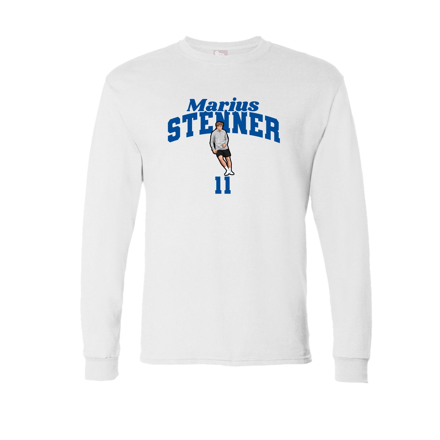 Long Sleeve Tee — Signature Arch in White