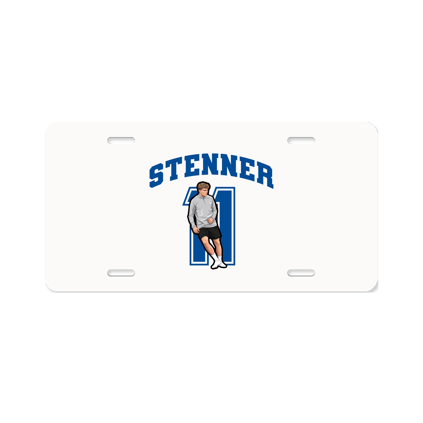 License Plate — Number in Classic