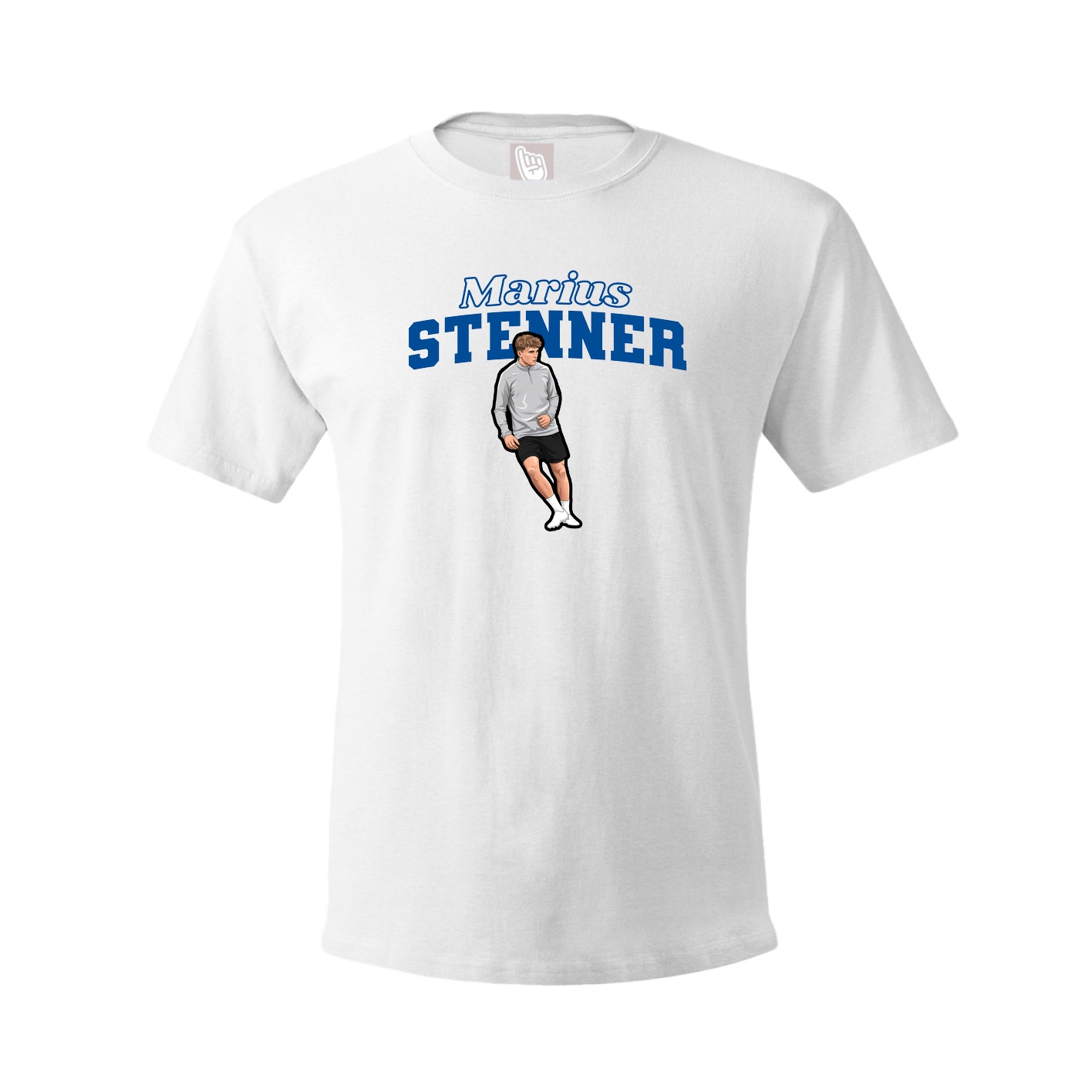 Youth Tee — Name Arch in White