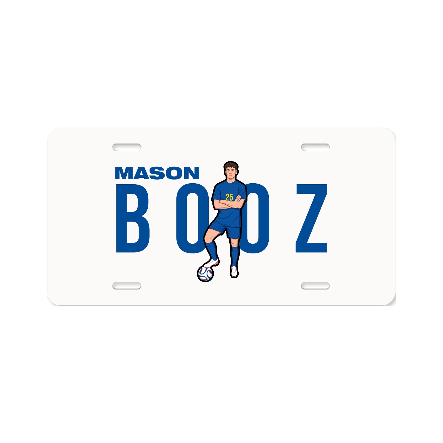 License Plate — Player Name in Classic