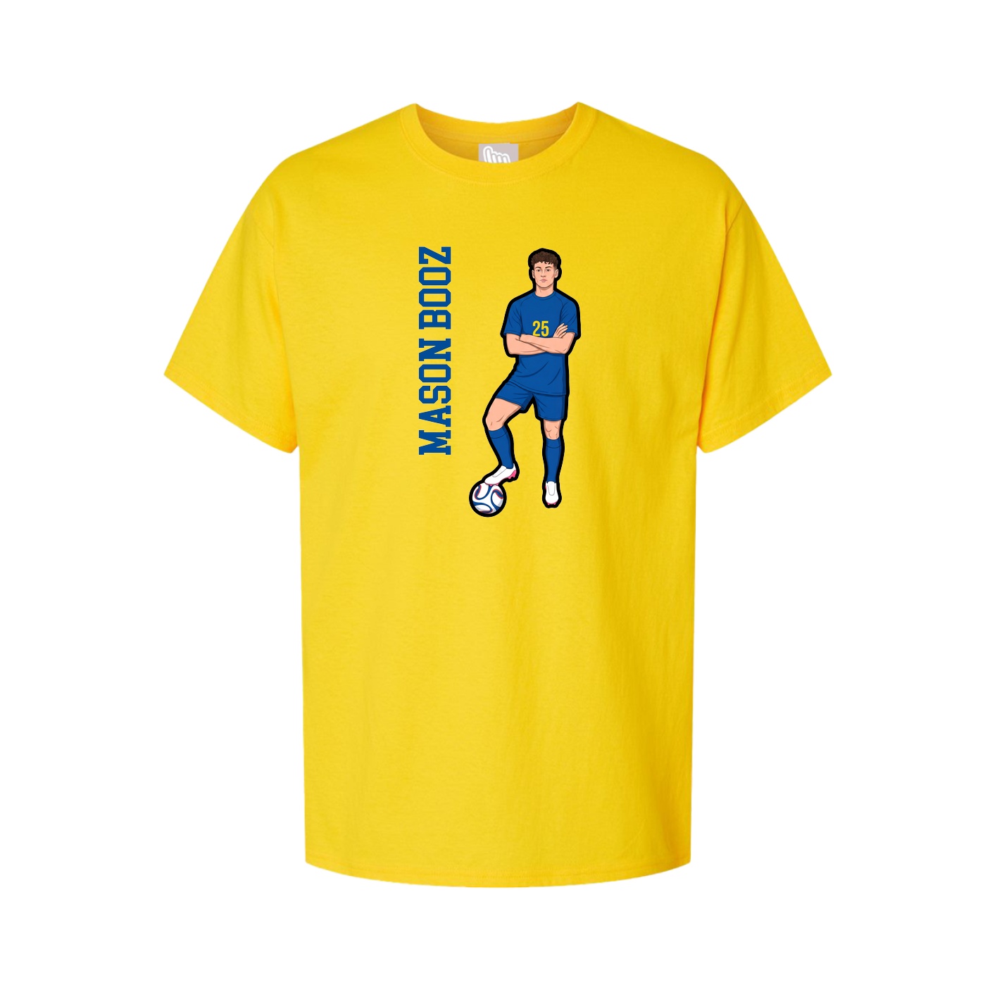 Tee — Name Vertical in Gold