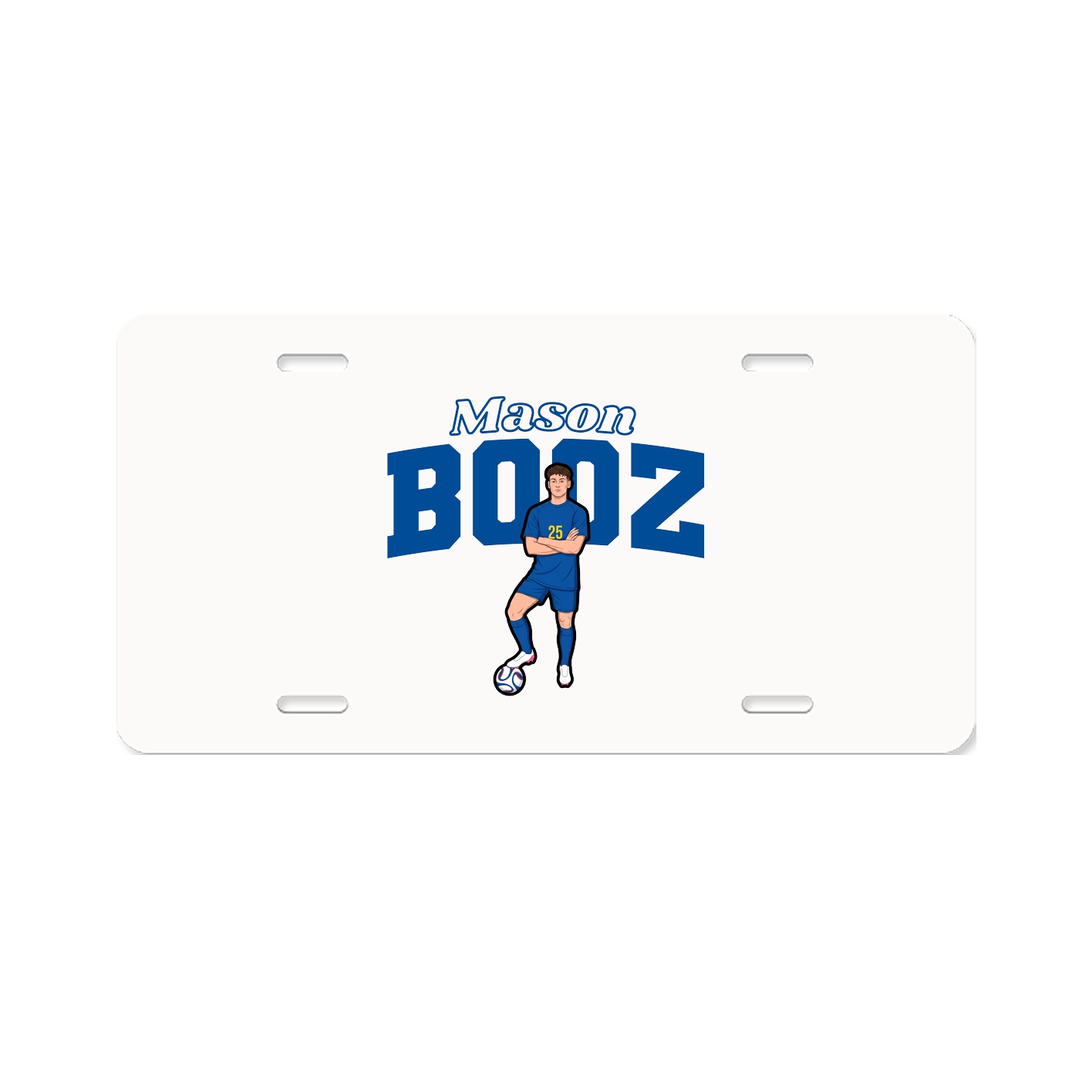 License Plate — Name Arch in Classic