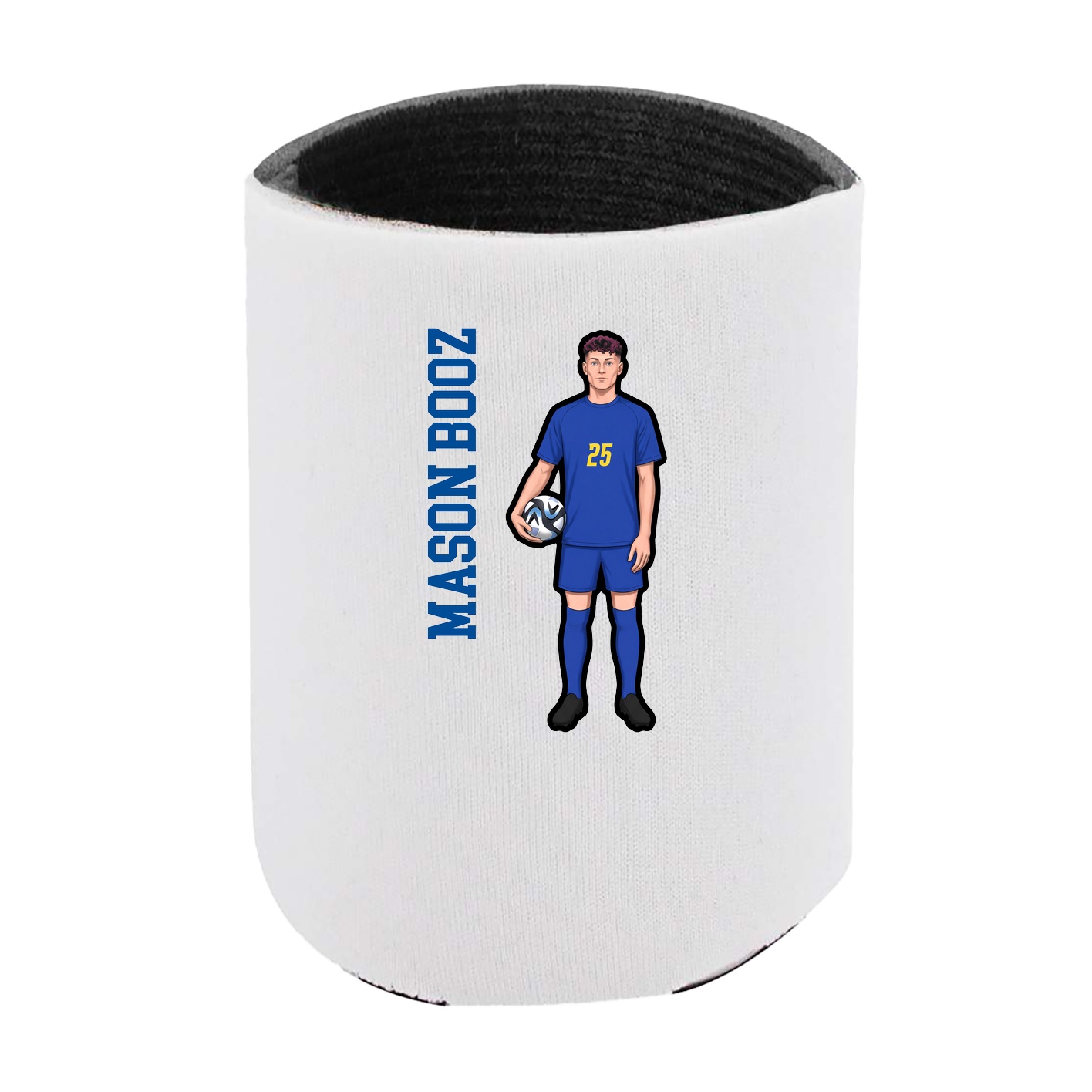 Can Holder — Name Vertical in White