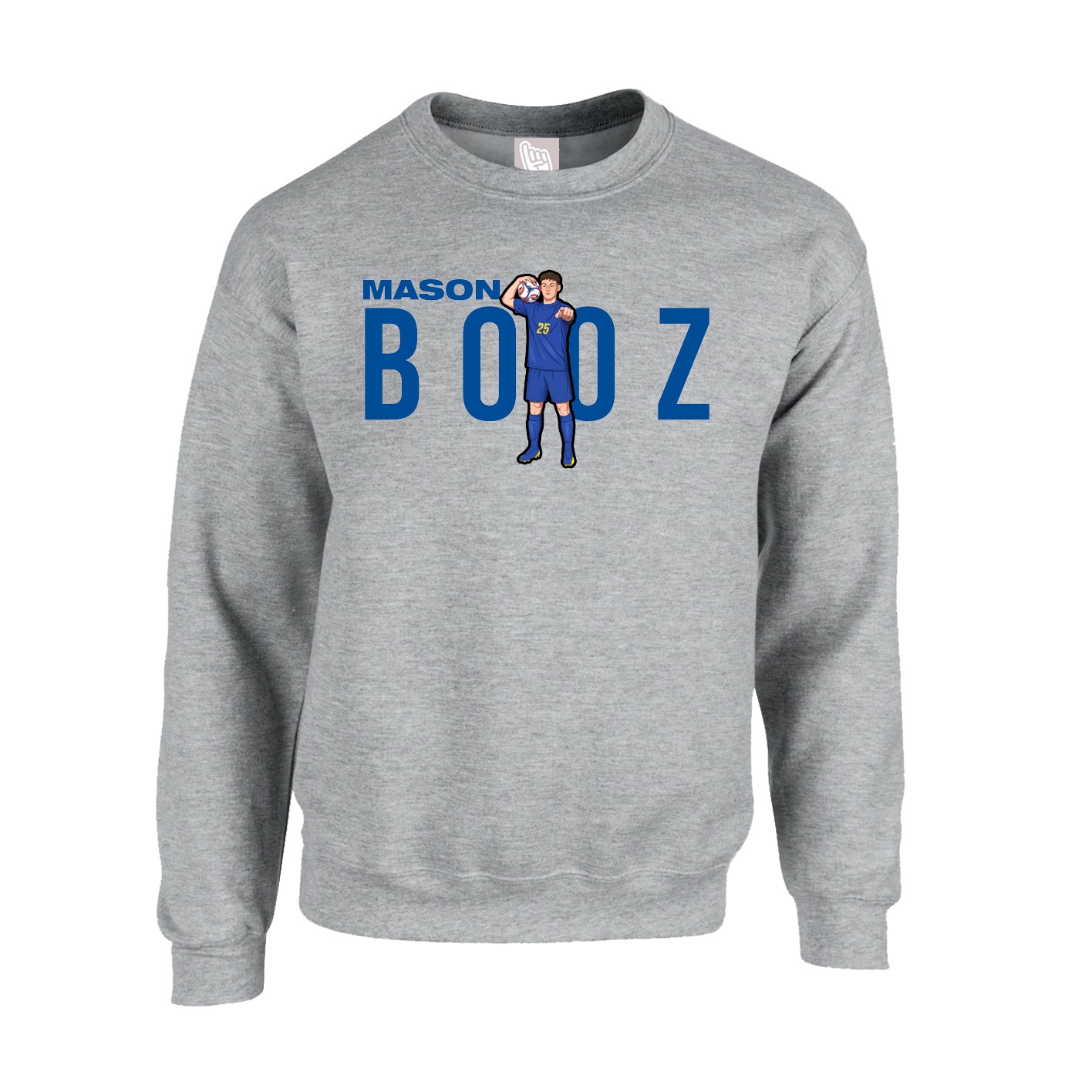 Fleece Crew — Player Name in Grey