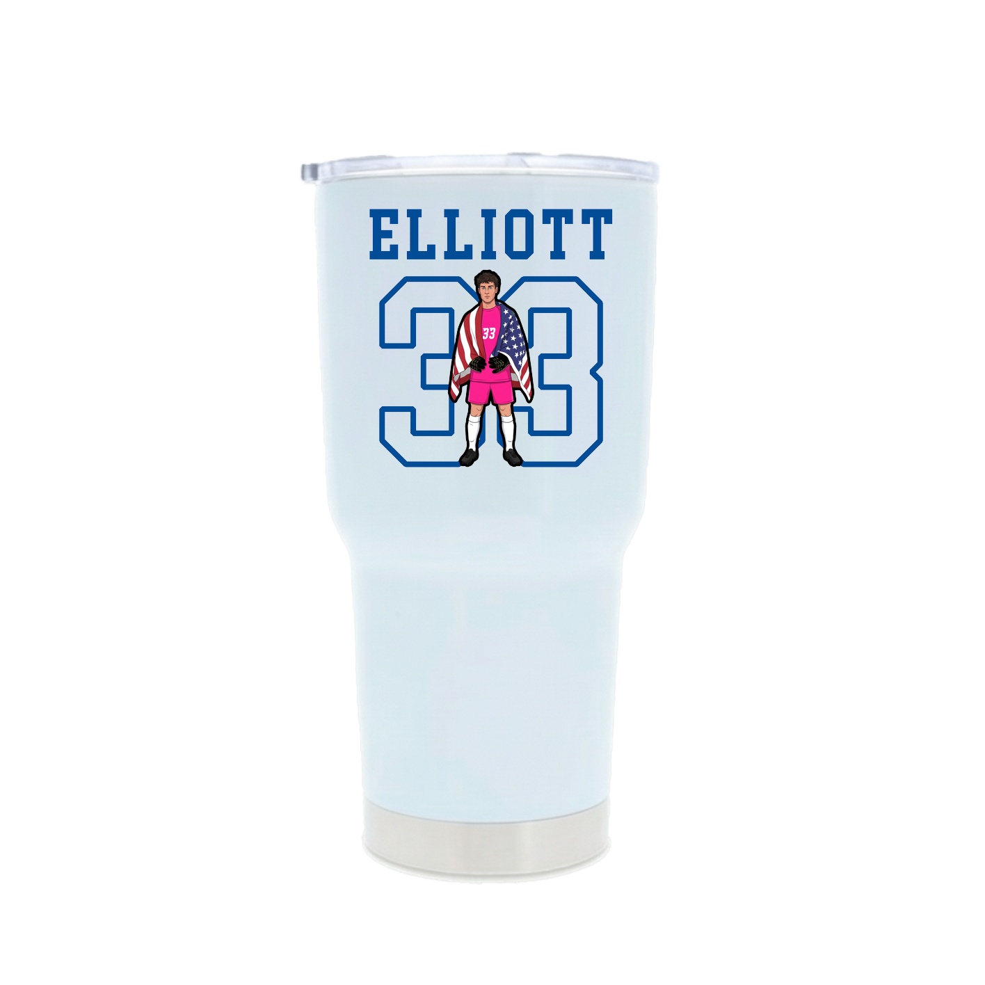 30oz Stainless Steel Tumbler — Shirsey in White