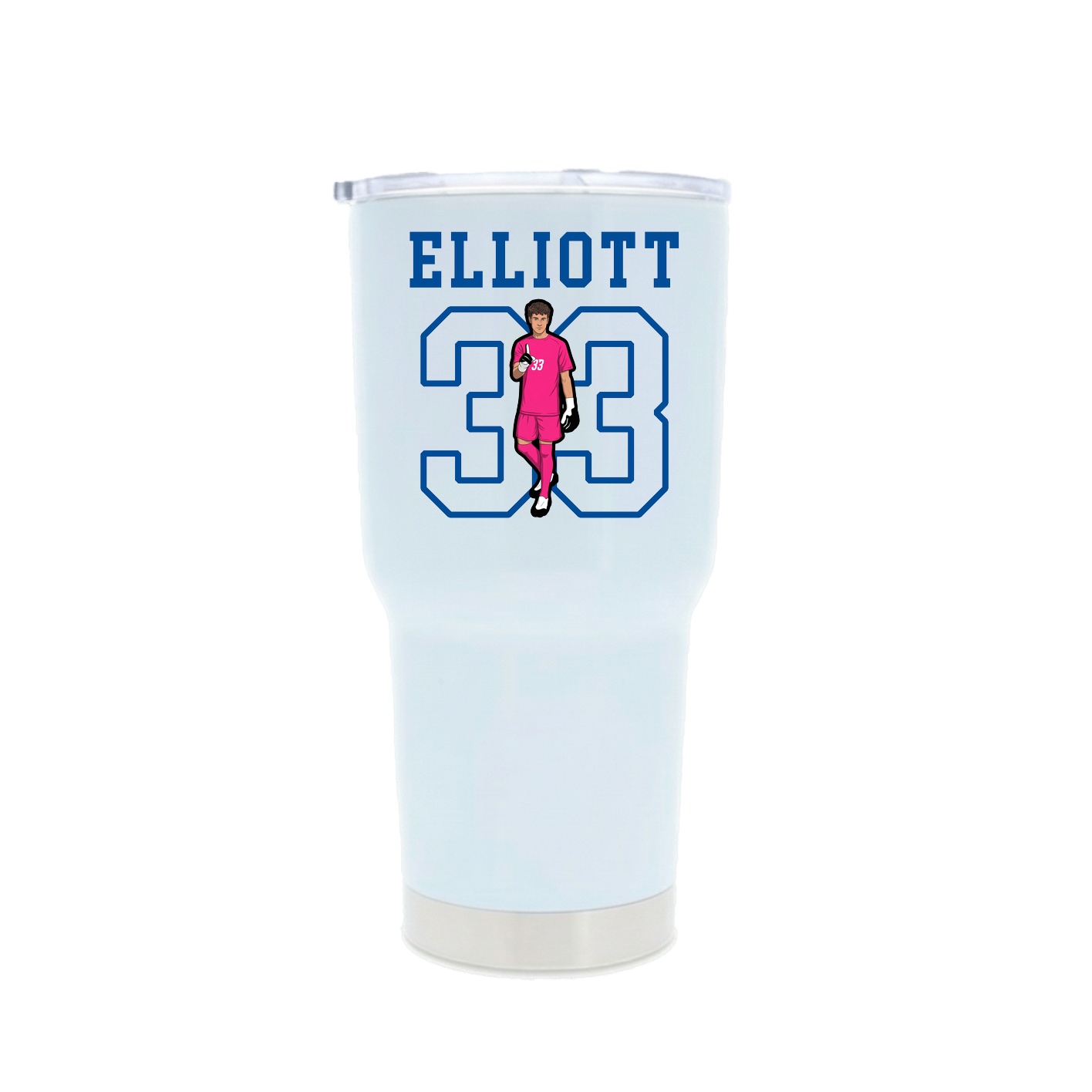 30oz Stainless Steel Tumbler — Shirsey in White