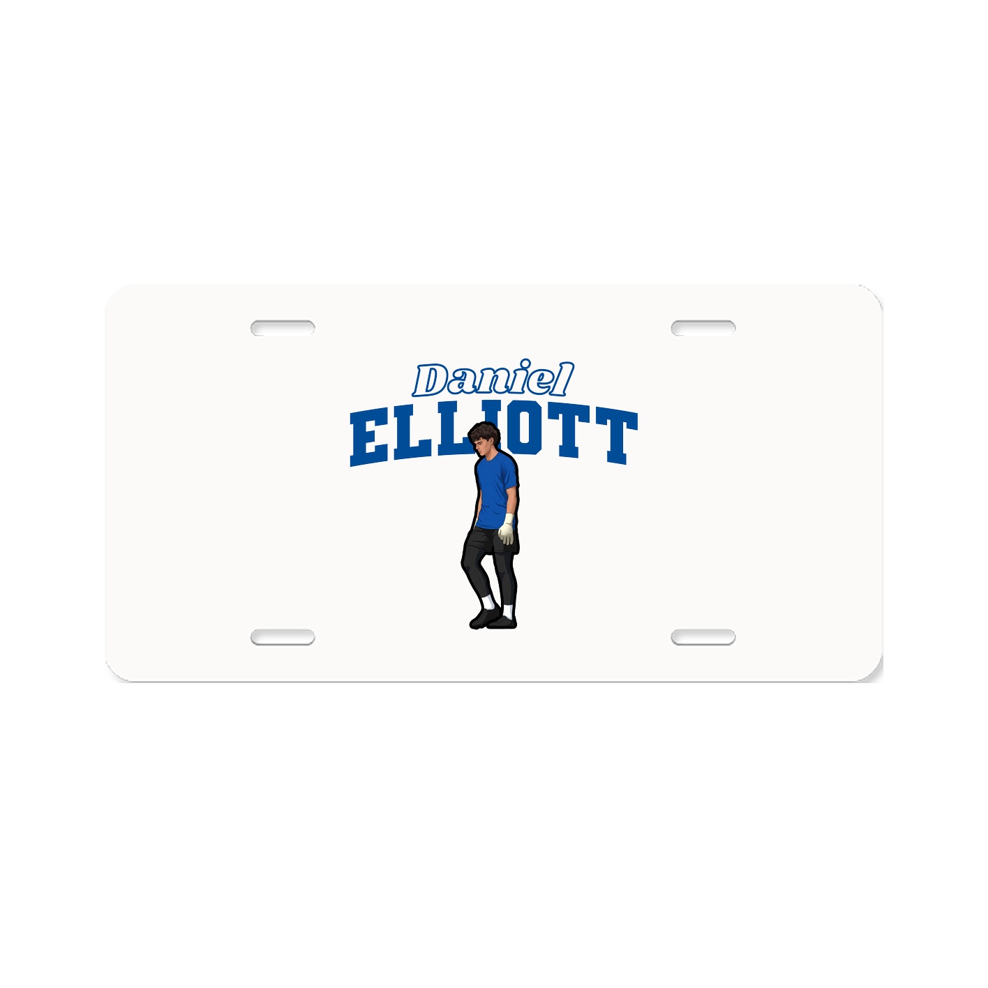 License Plate — Name Arch in Classic