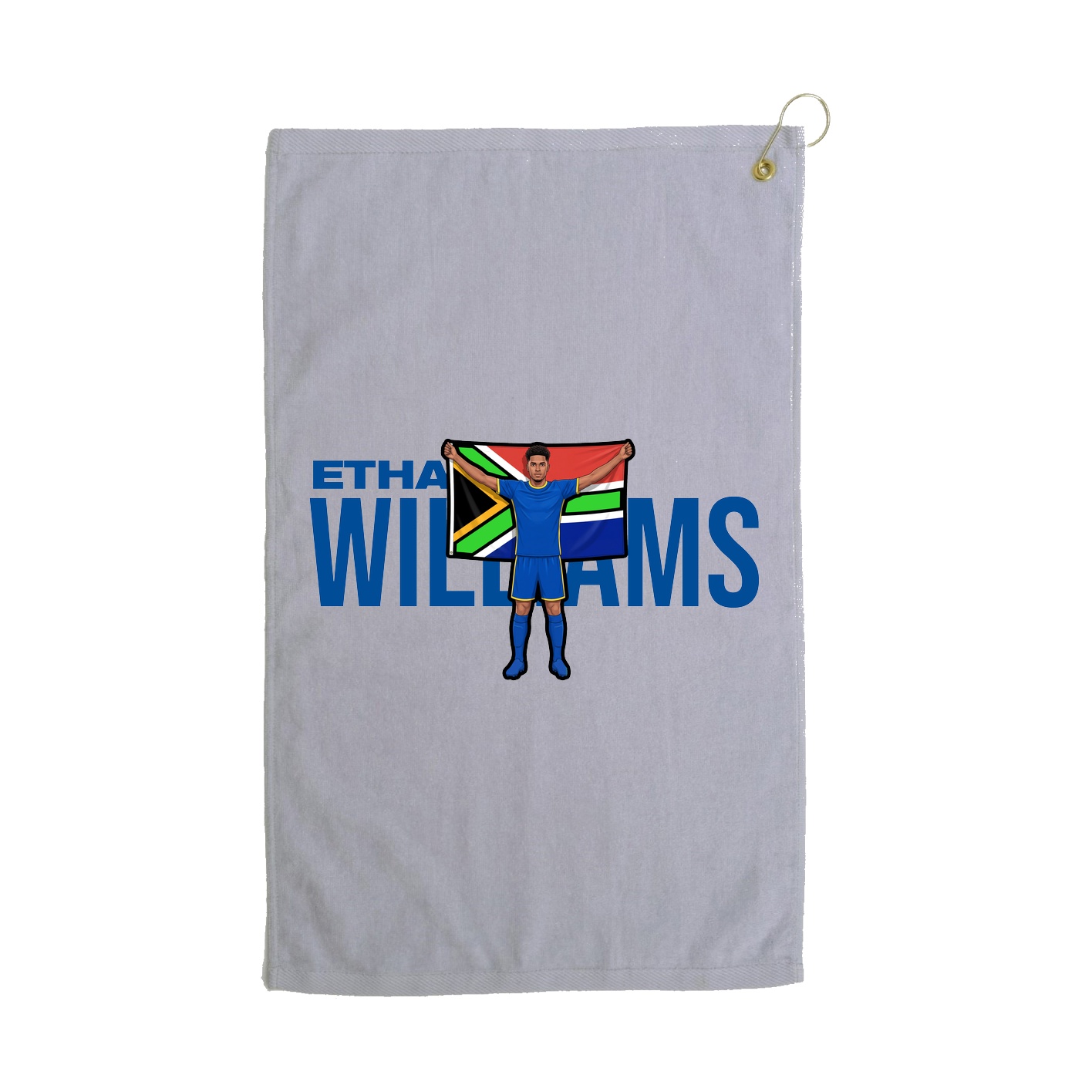 Golf Towel — Player Name in Grey