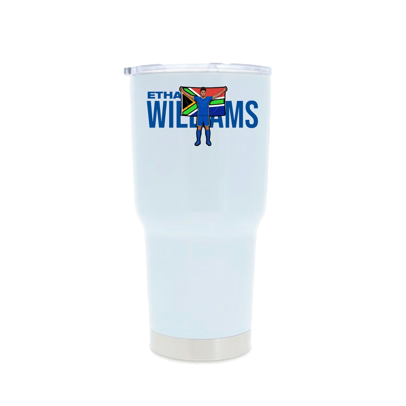 30oz Stainless Steel Tumbler — Player Name in White