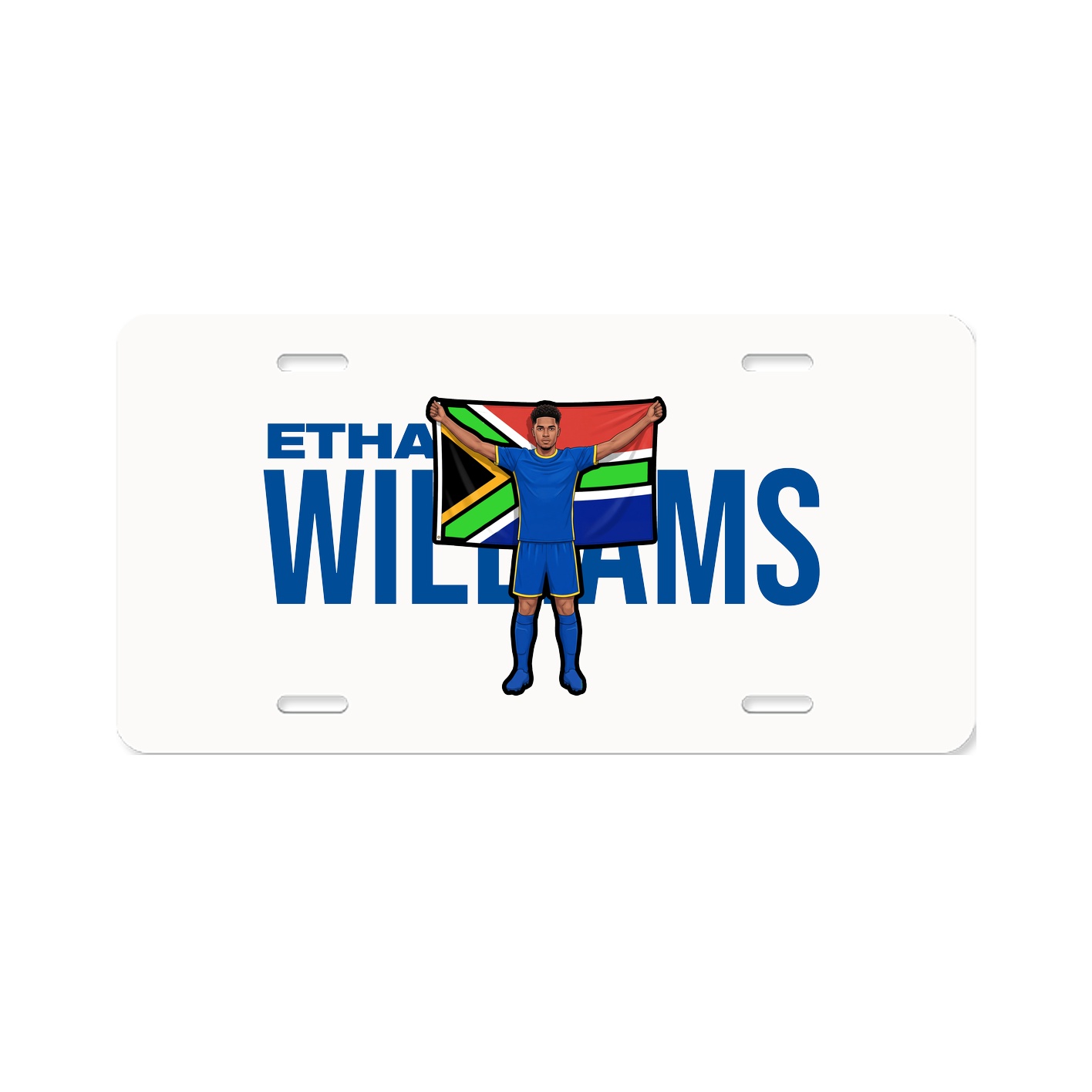 License Plate — Player Name in Classic