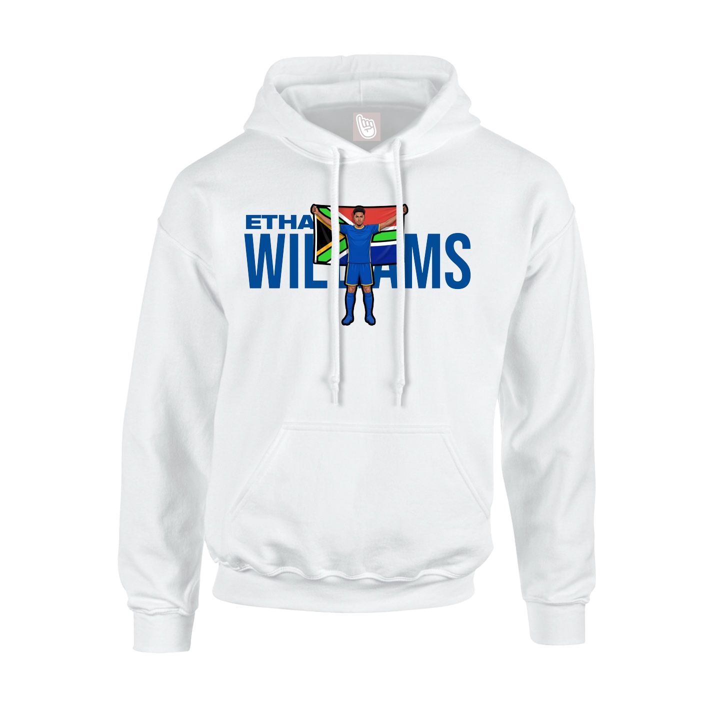 Youth Hoodie — Player Name in White