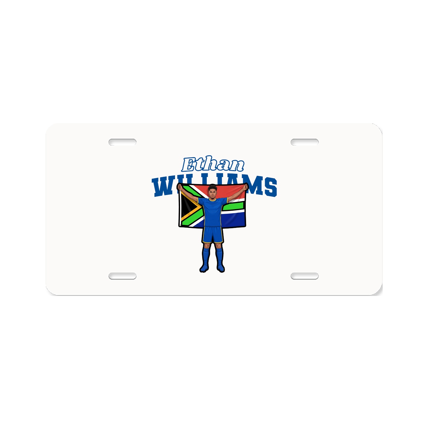 License Plate — Name Arch in Classic