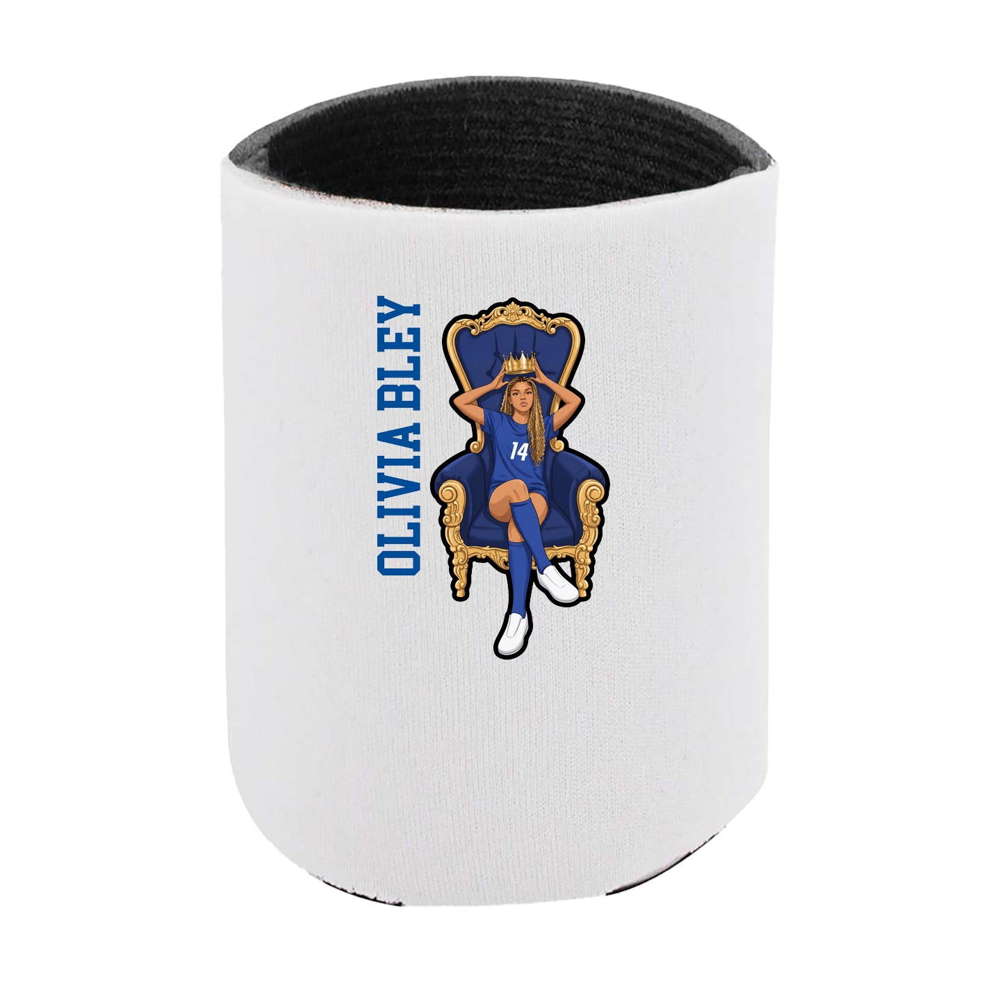 Can Holder — Name Vertical in White