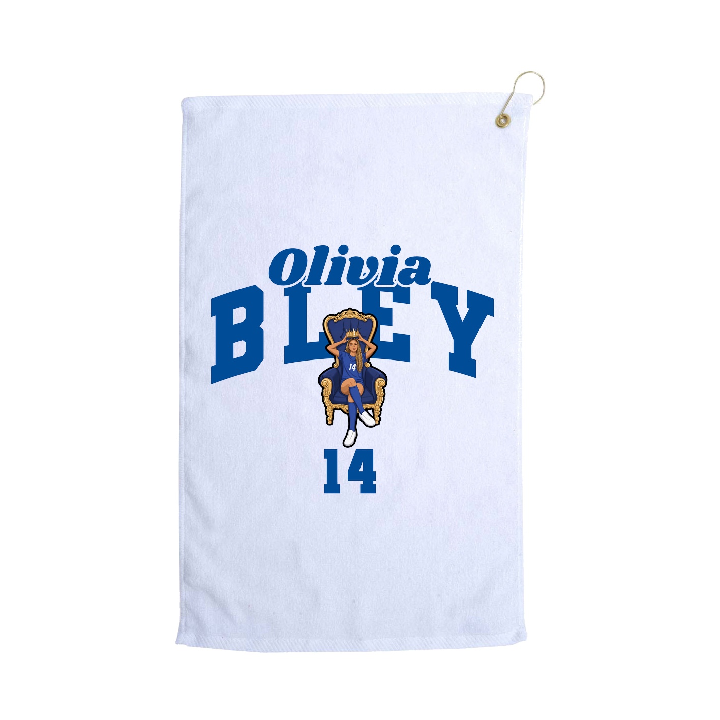 Golf Towel — Signature Arch in White