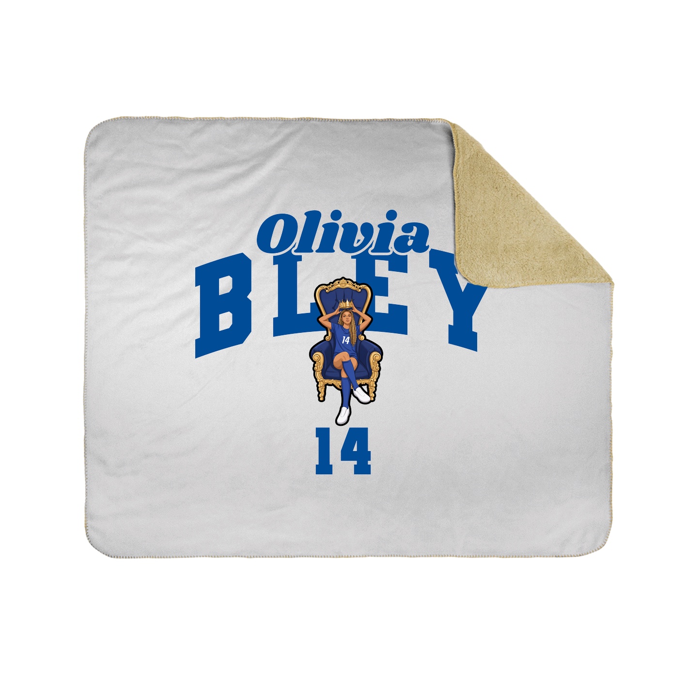 Throw Blanket — Signature Arch in White