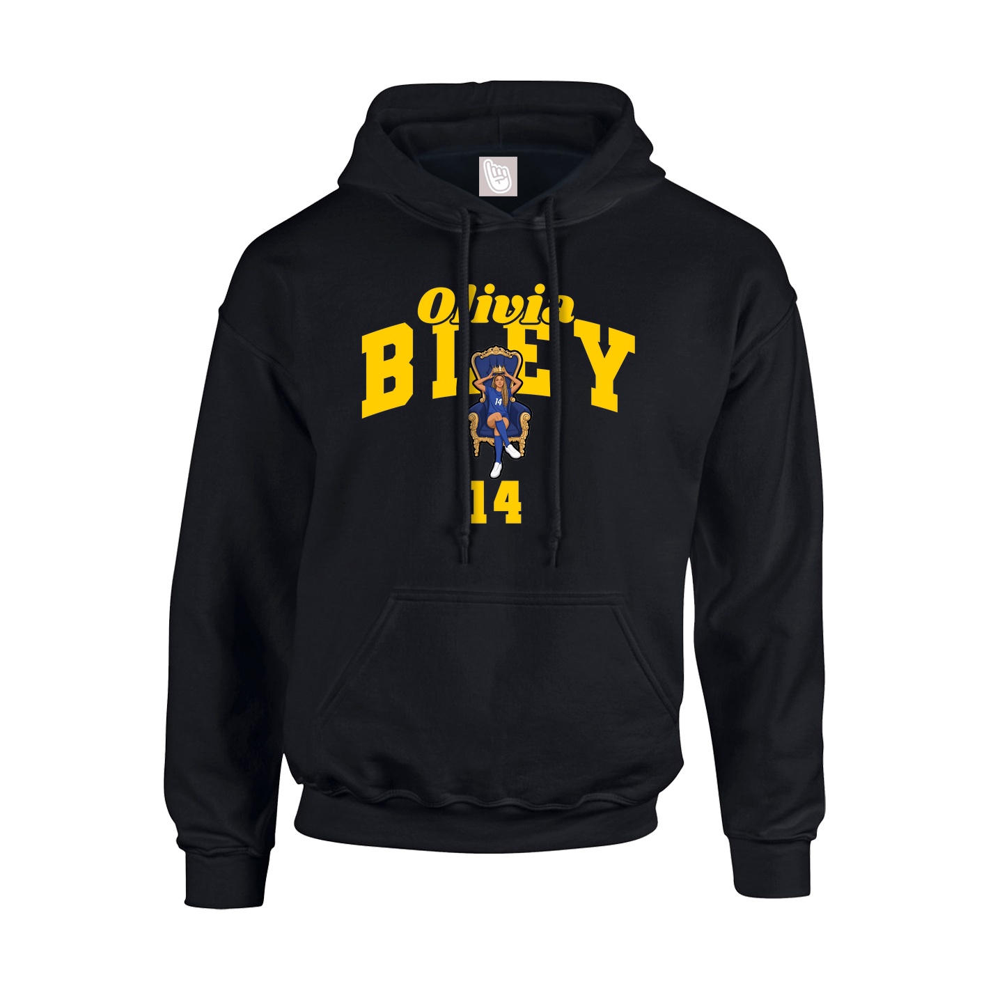 Youth Hoodie — Signature Arch in Black