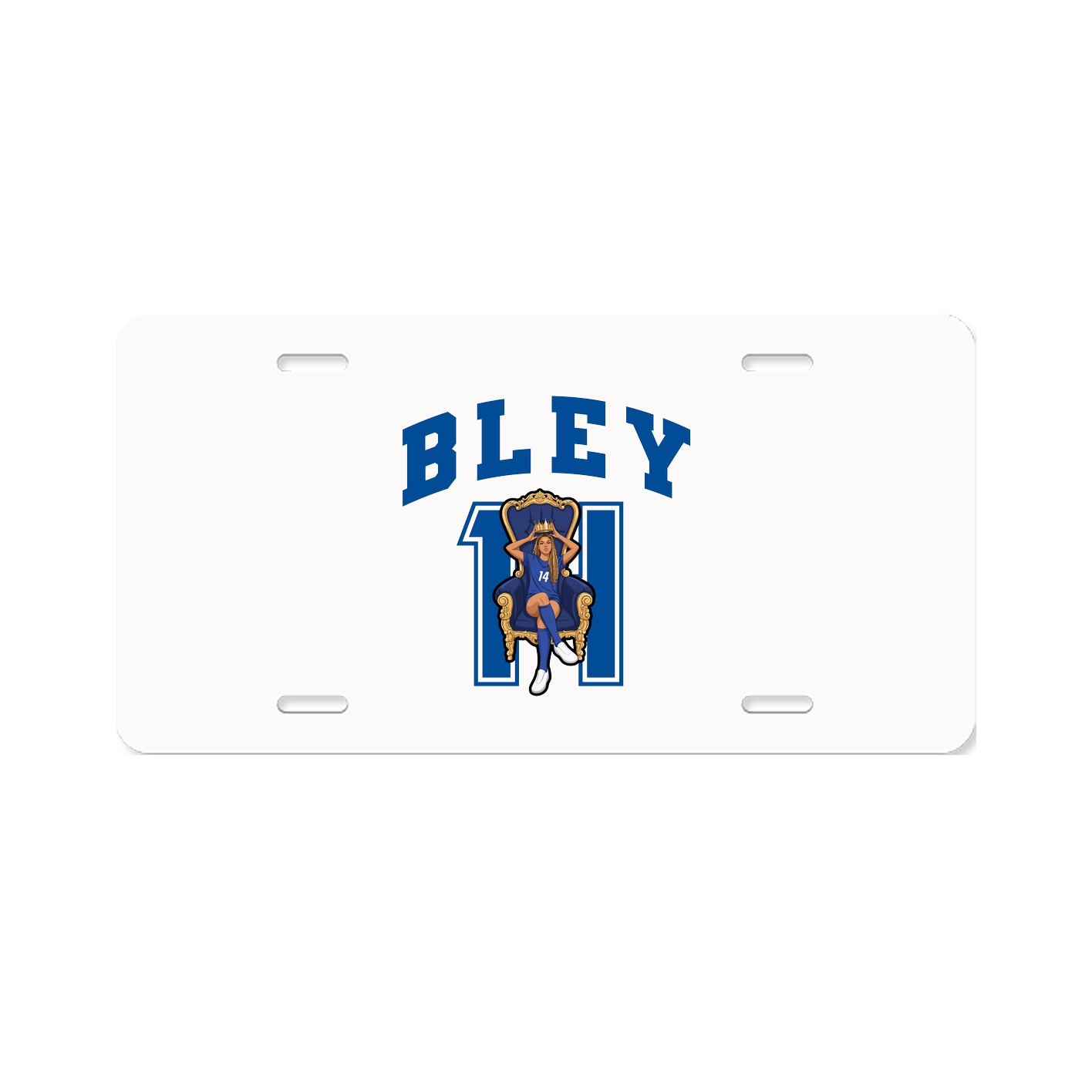 License Plate — Number in Classic