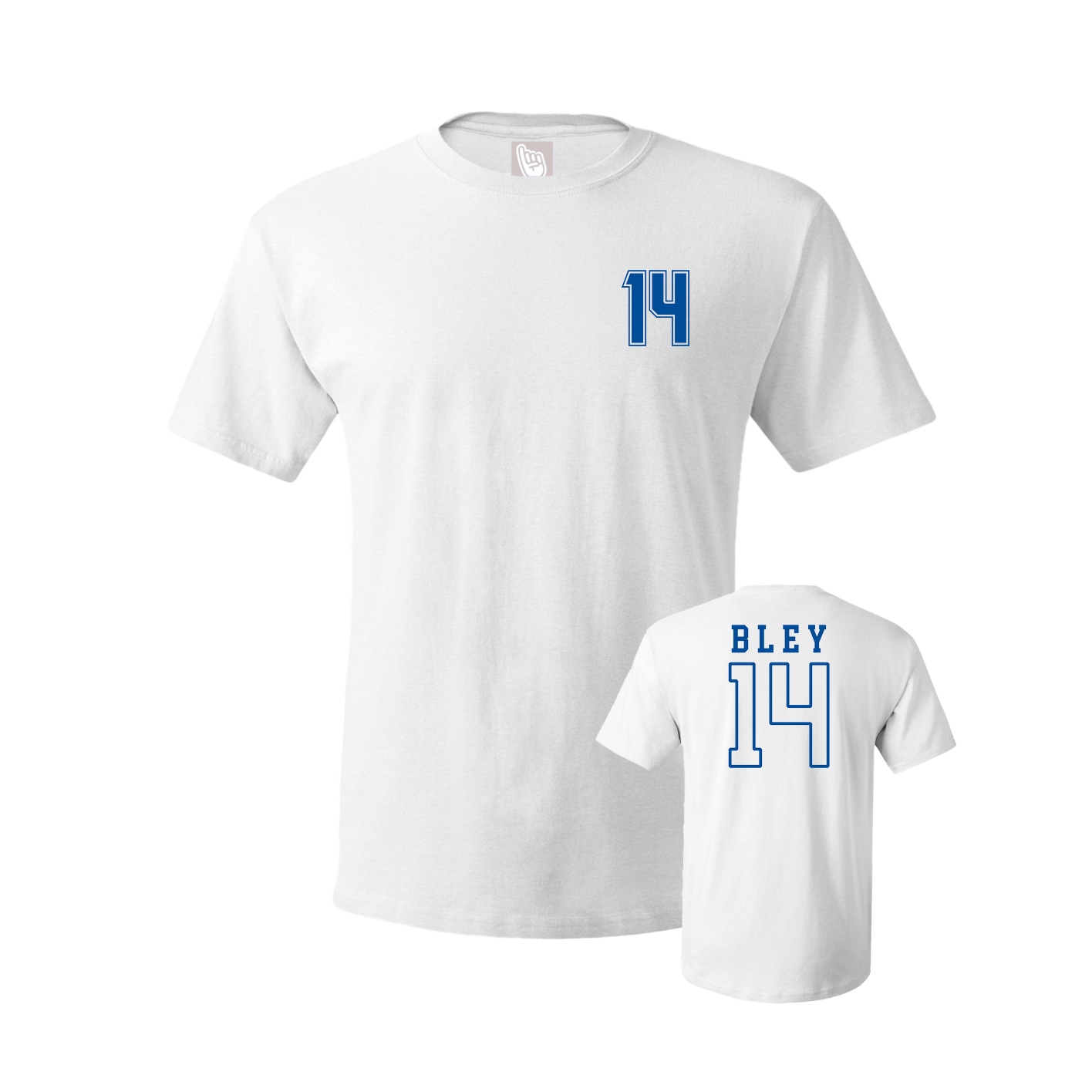 Youth Tee — Chest Back in White